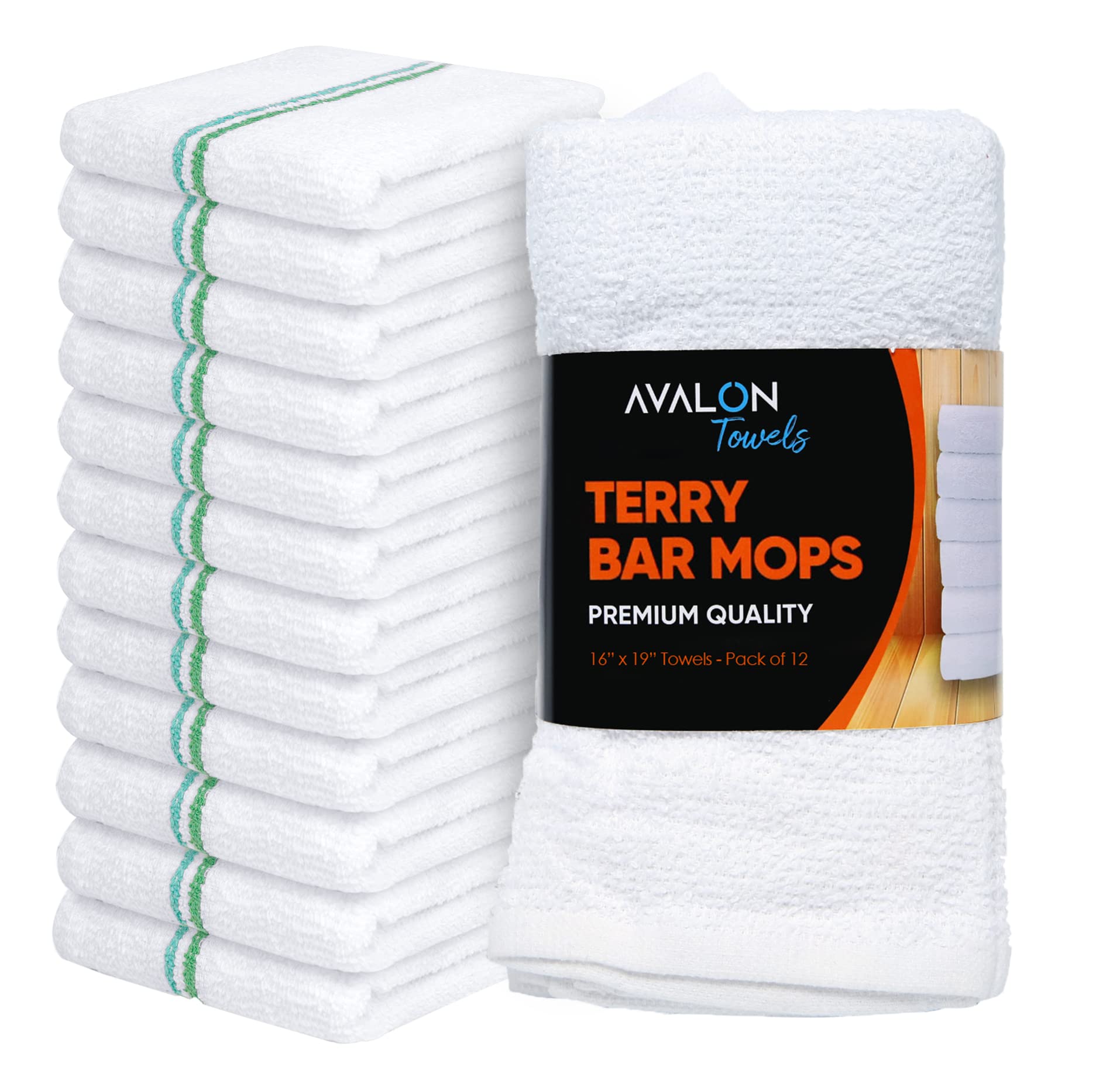 Terry Bar Mop Towels (12 Count)