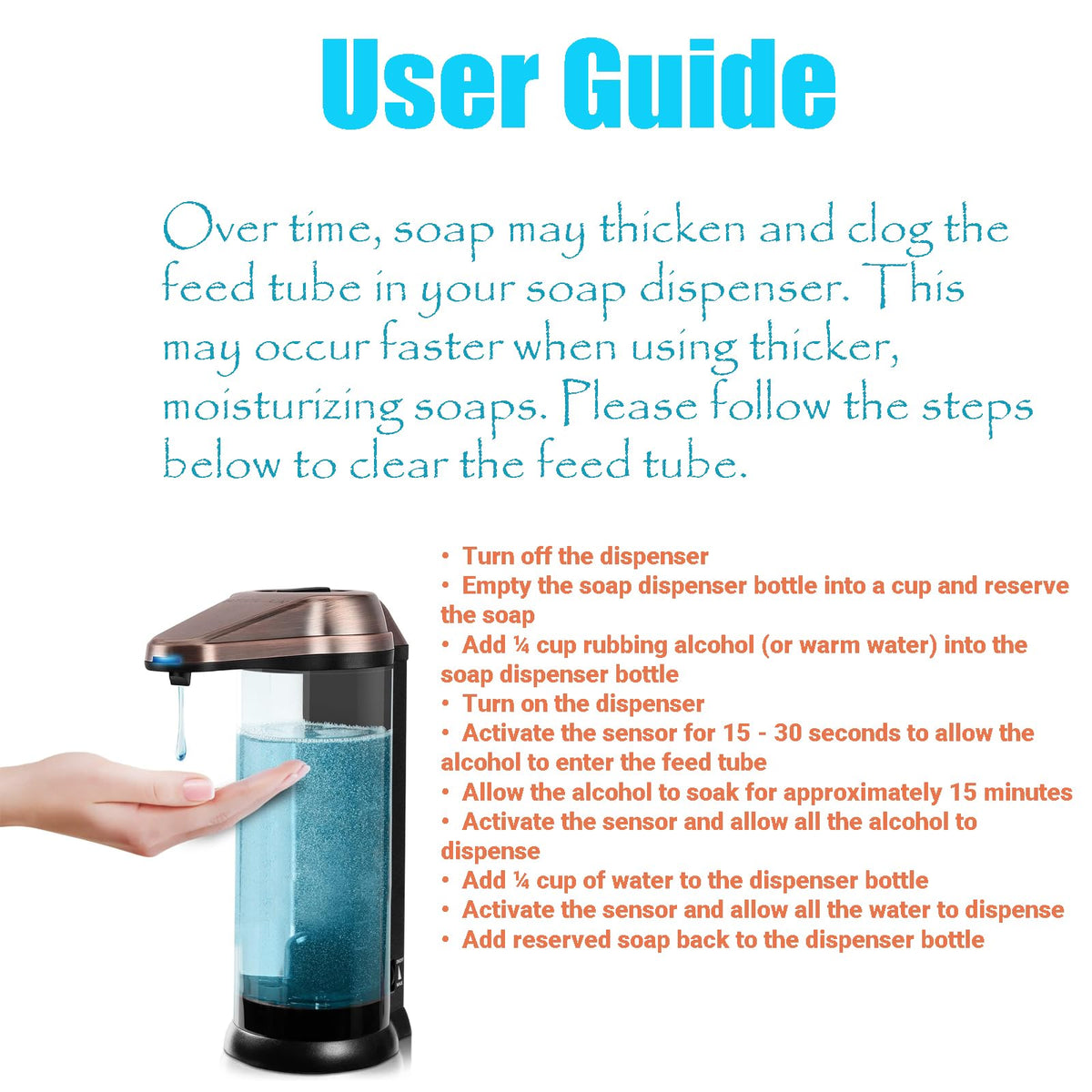 17oz Automatic Liquid Soap Dispenser