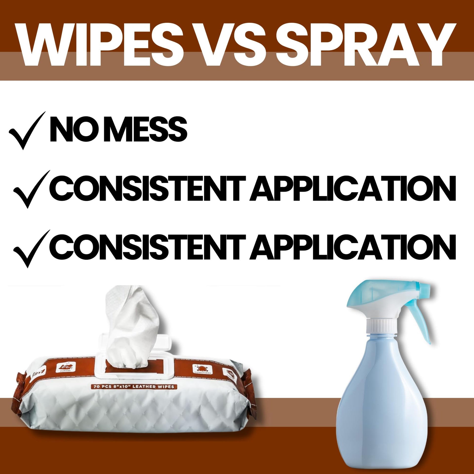 Leather Cleaner Wipes (70 Count)