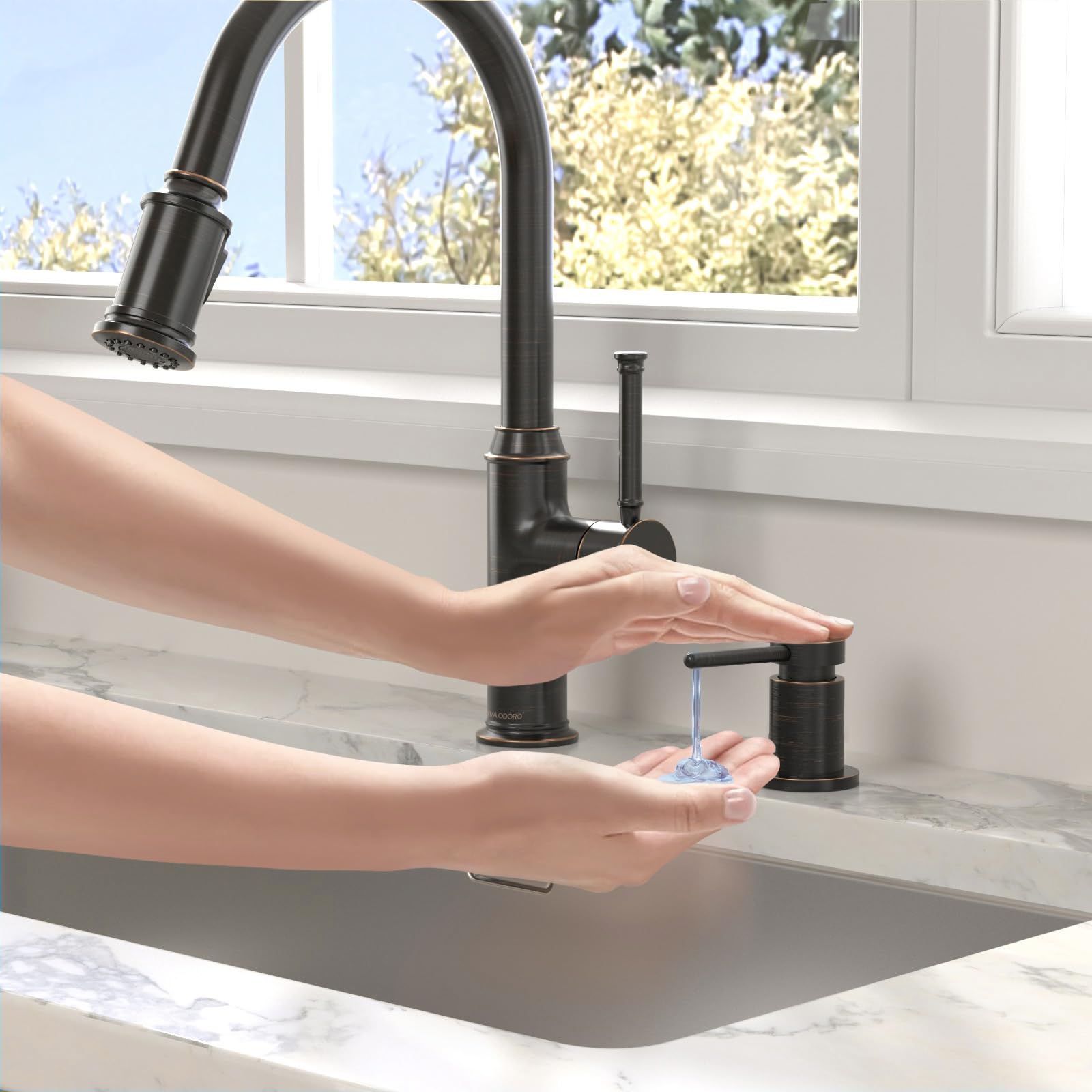 Bronze Soap Dispenser for Kitchen Sink