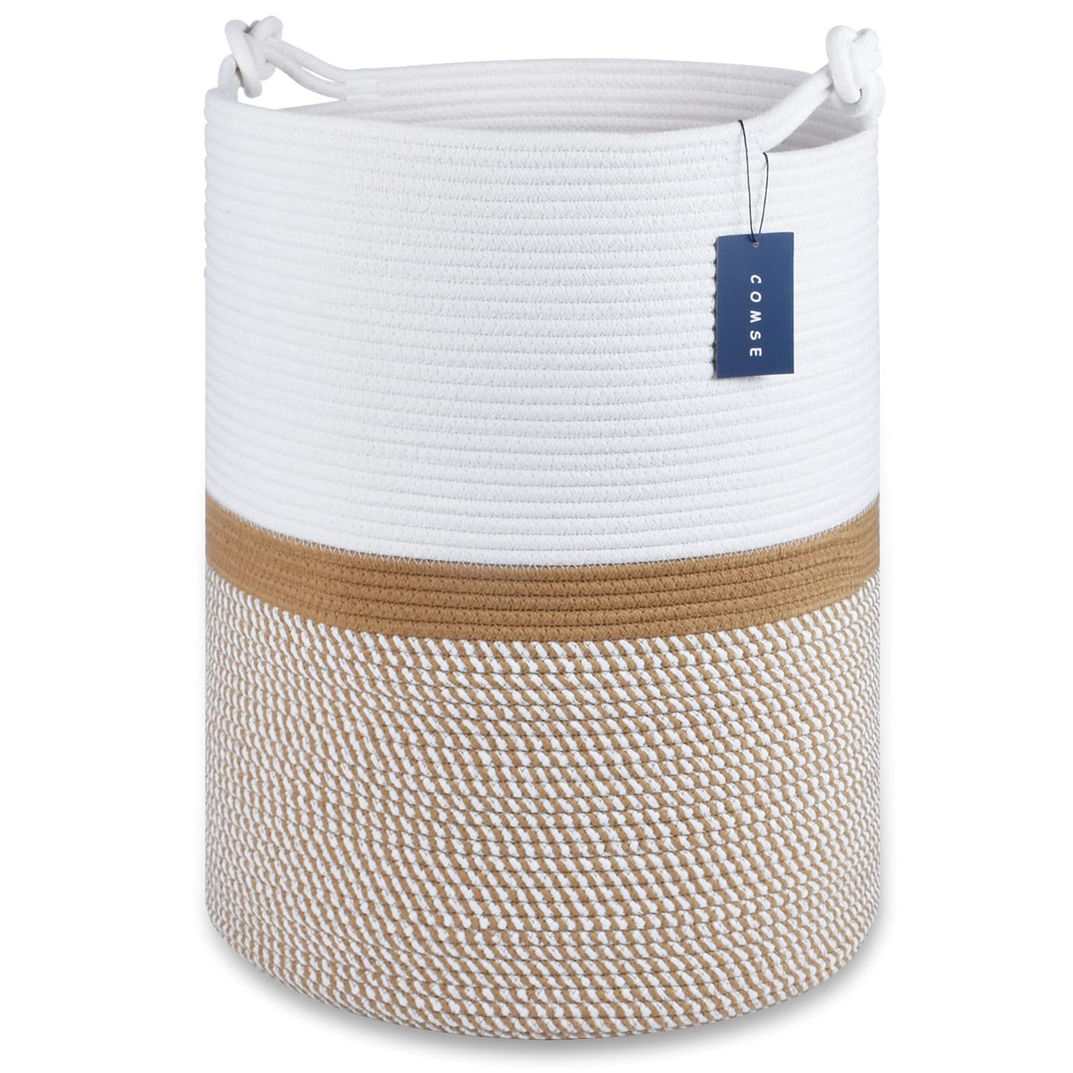 Tall Woven Blanket & Laundry Basket