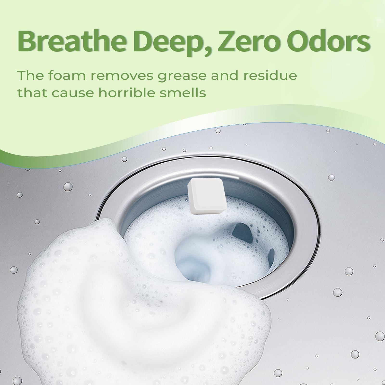 Garbage Disposal Cleaner and Deodorizer Tablets 24 Pack (24 Count)