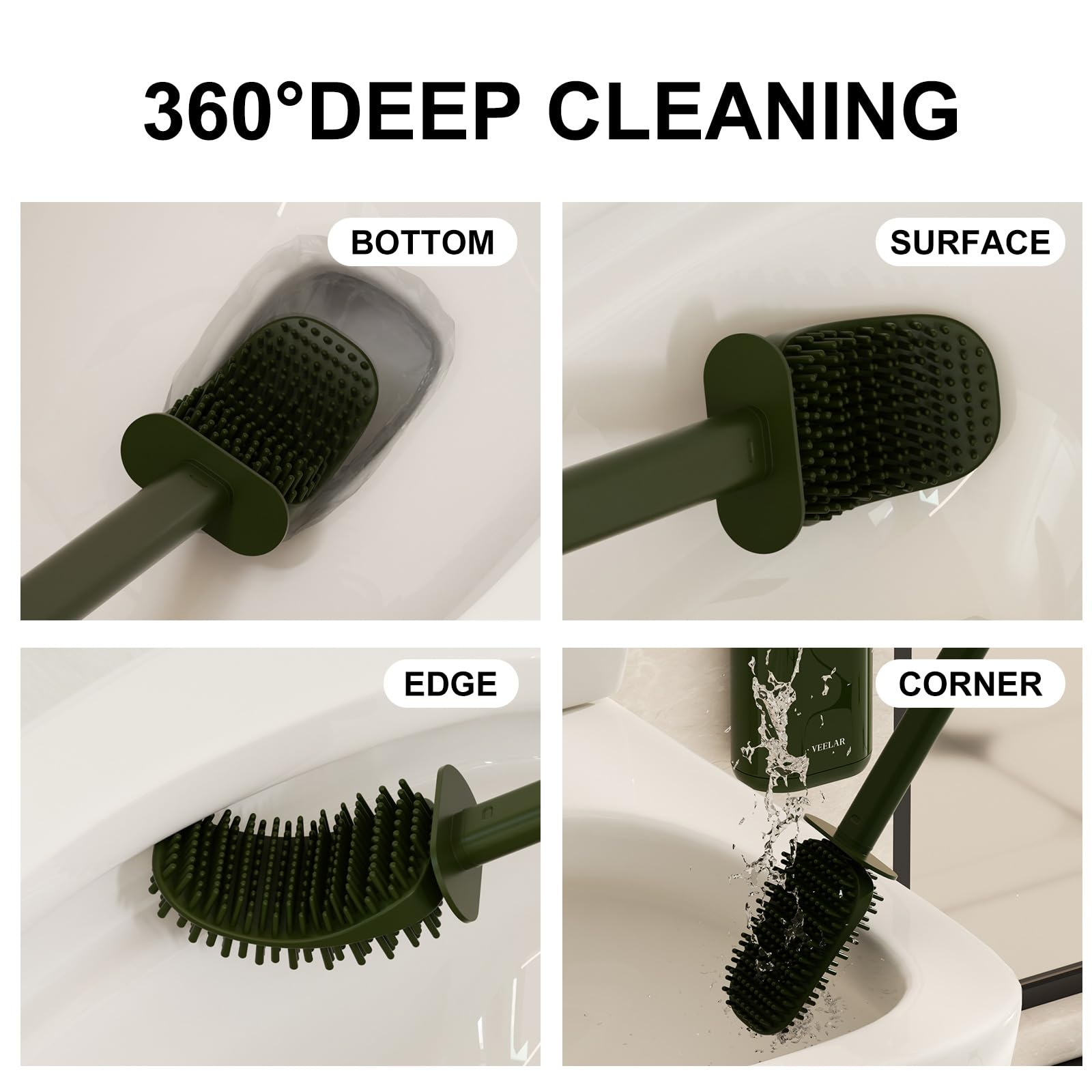 Toilet Brush and Holder Set