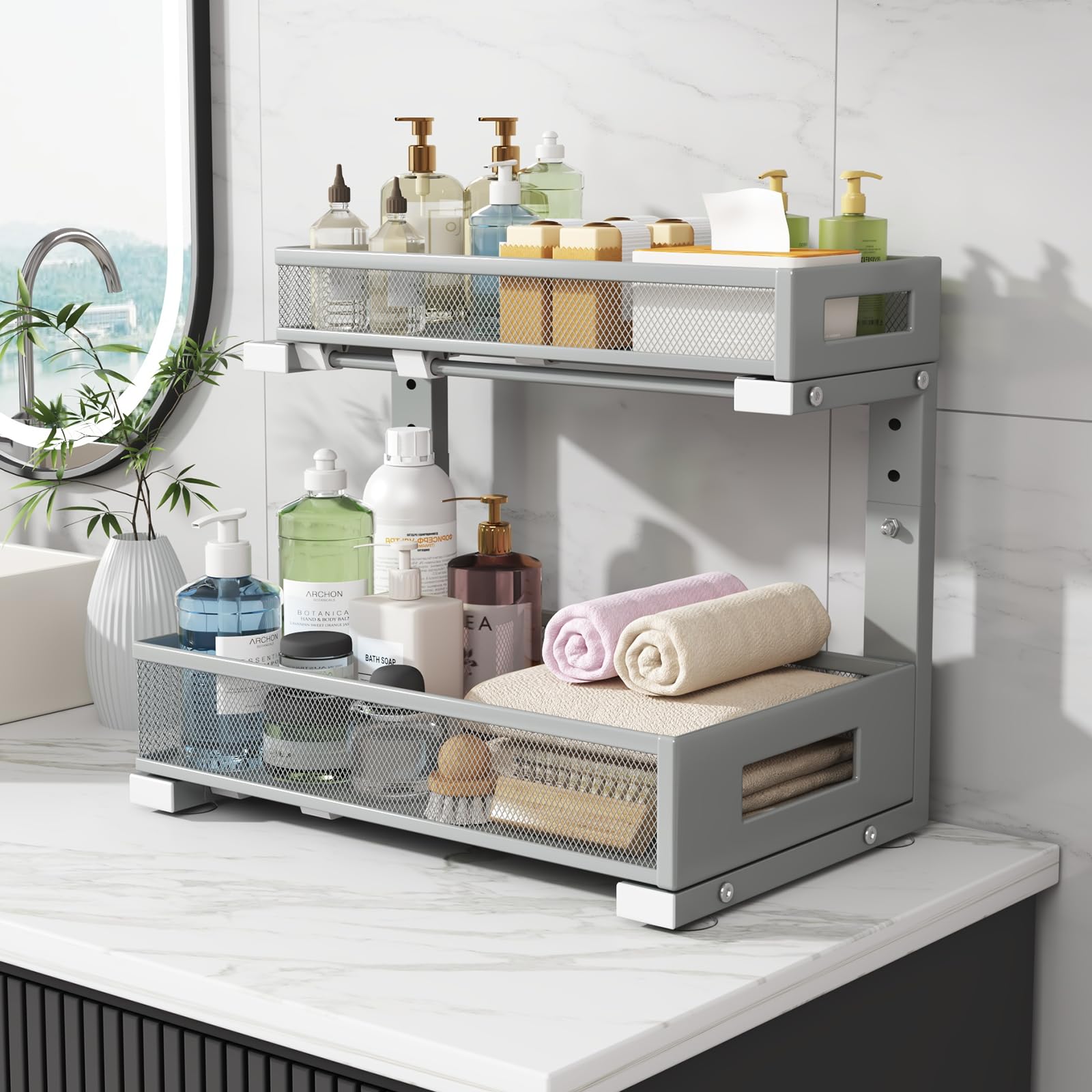 2 Pack Under Sink Storage Organizer (2 Count)
