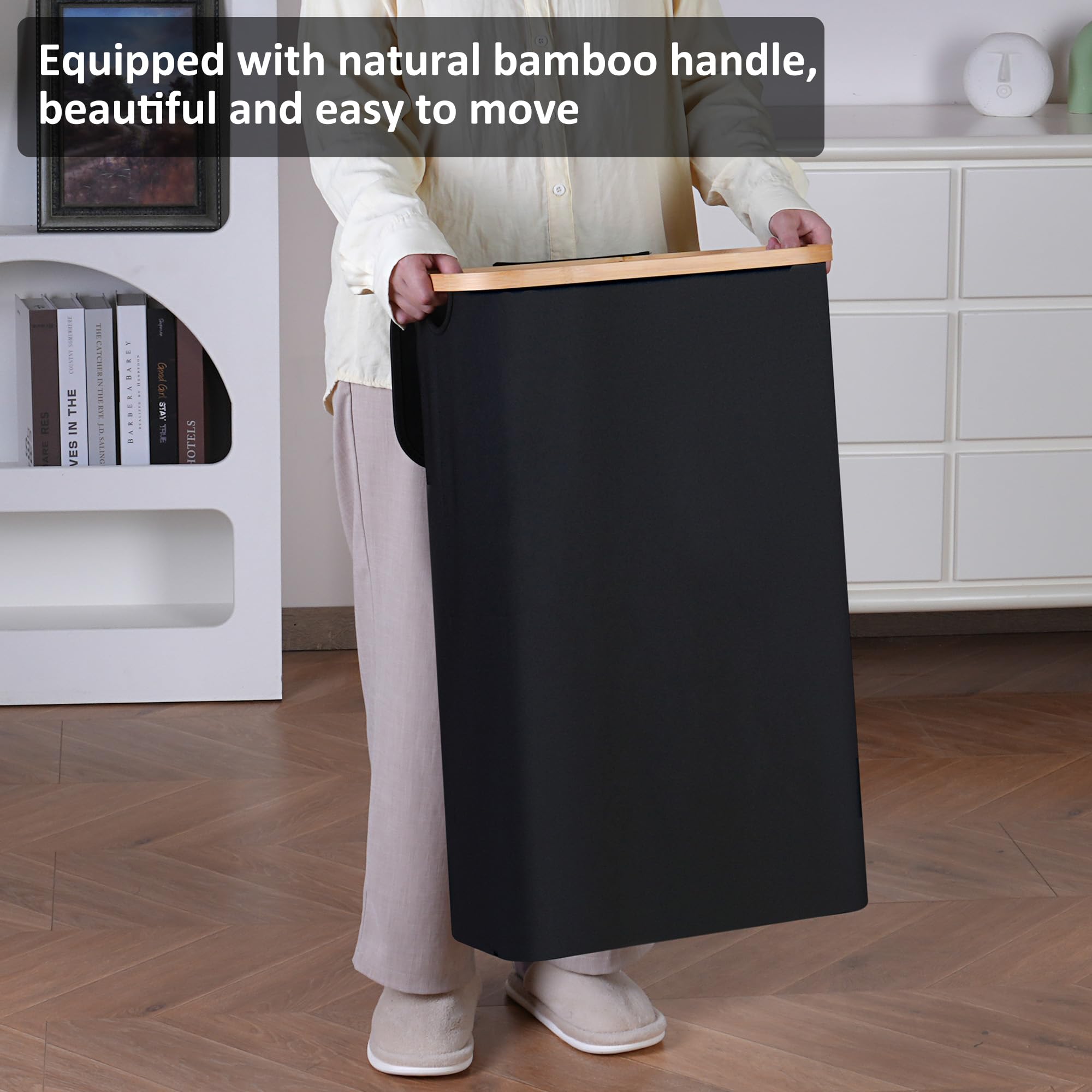 60L Slim Laundry Hamper