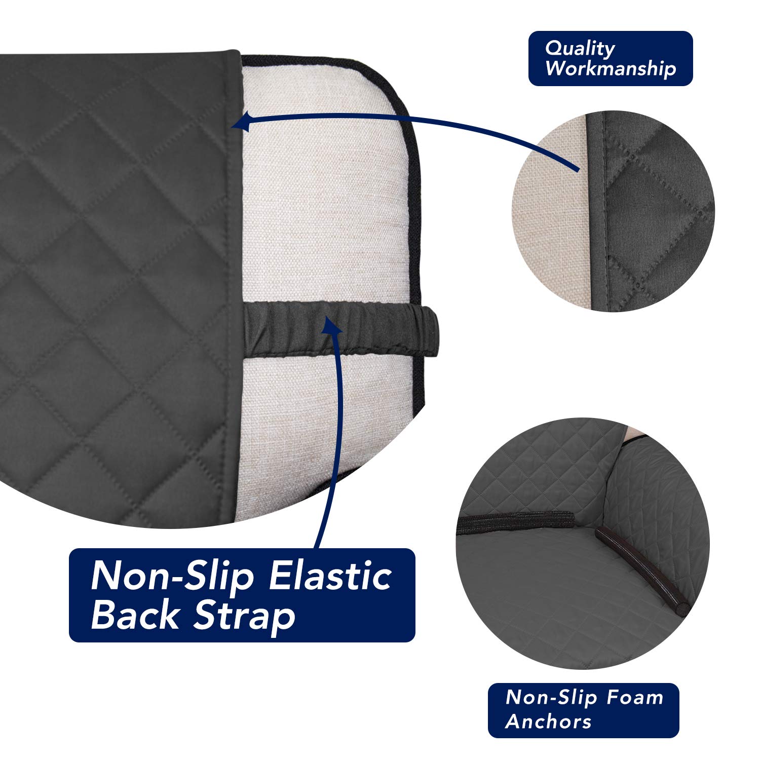 Reversible Quilted Sofa Cover Dog Couch Covers for Sofa