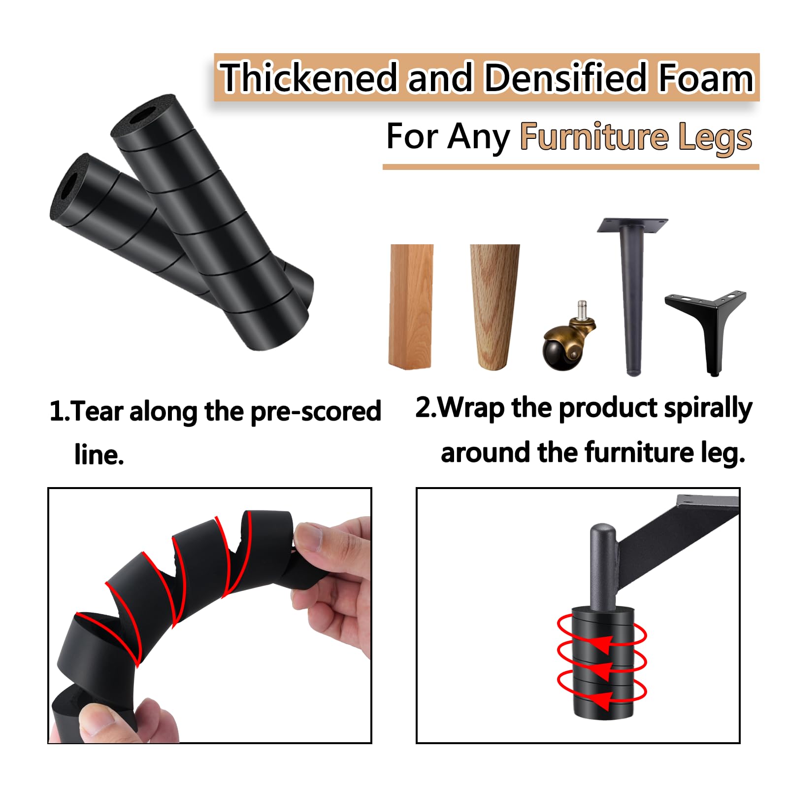 Bed Frame Toe Protectors (4 Count)