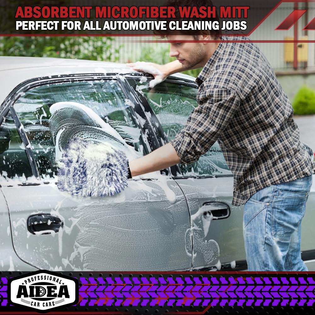 Car Wash Mitt Microfiber (2 Count)