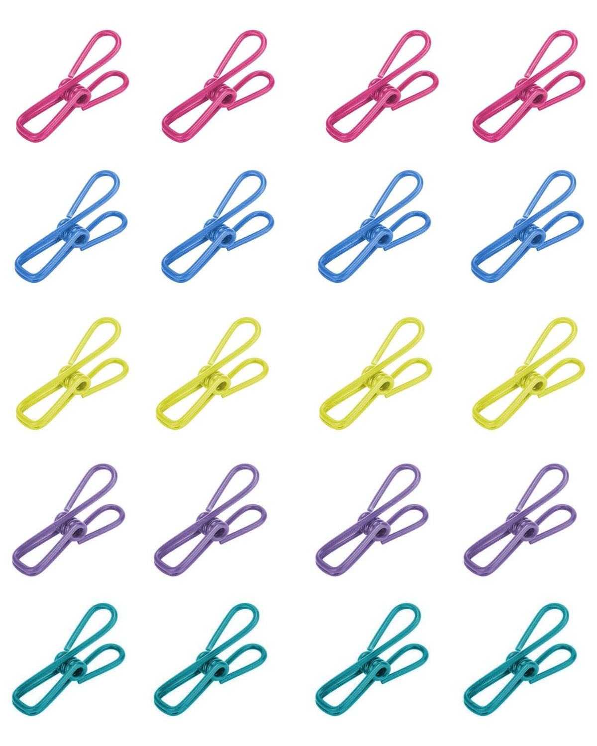 2in Chip Bag Clips 20 Pack Multipurpose Metal Clips (20 Count)