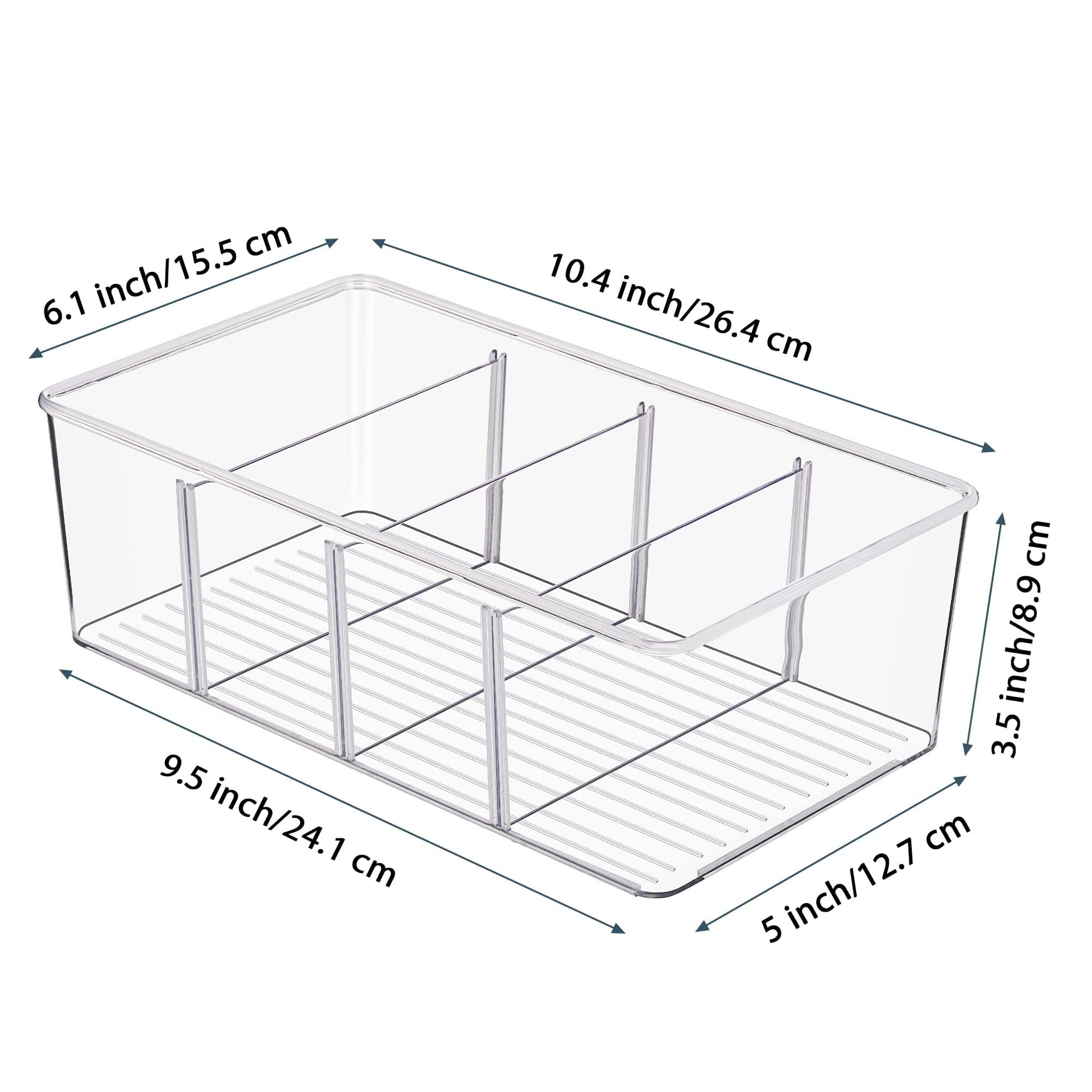 10 Pack Food Storage Organizer Bins (10 Count)