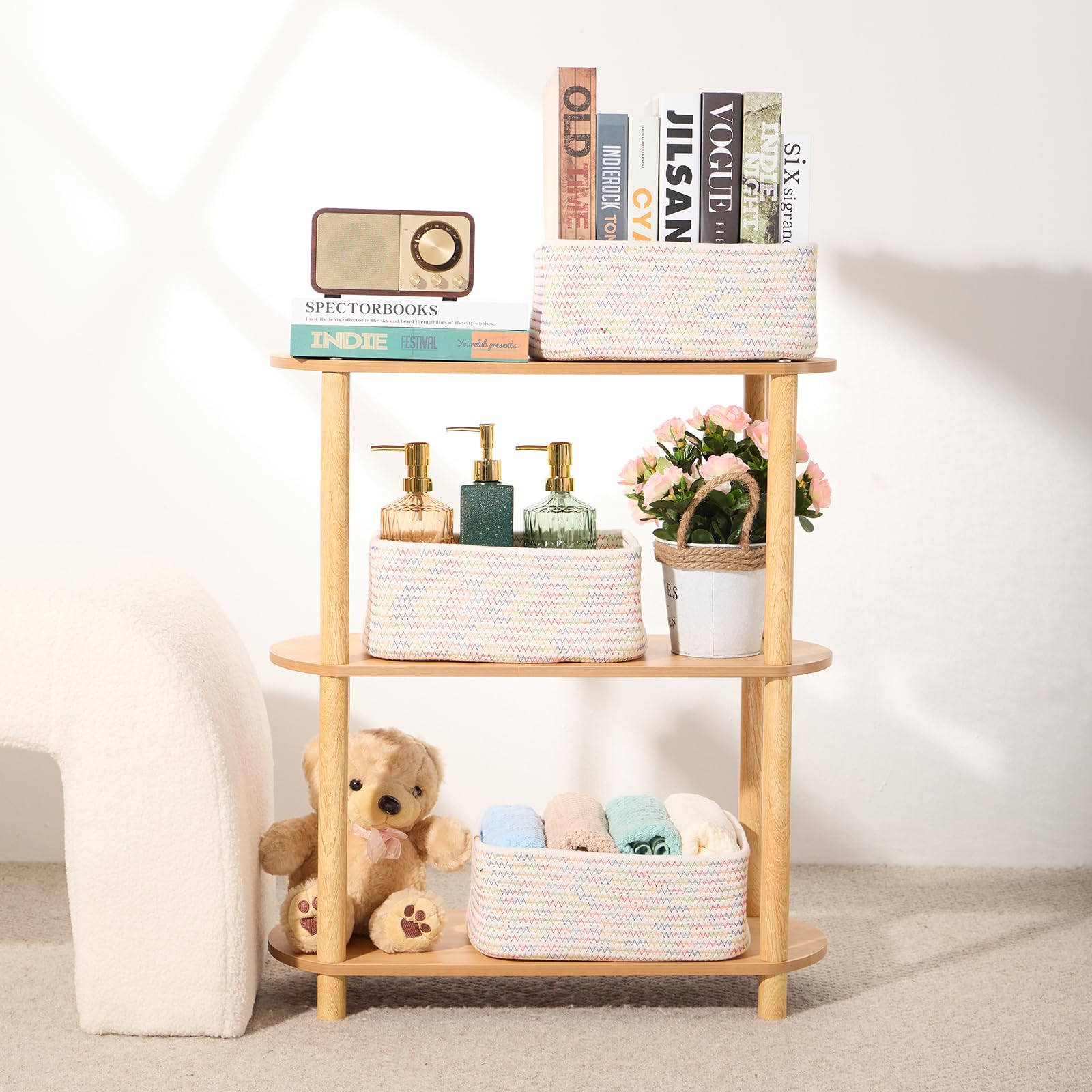Small Storage Baskets for Organizing (4 Count)