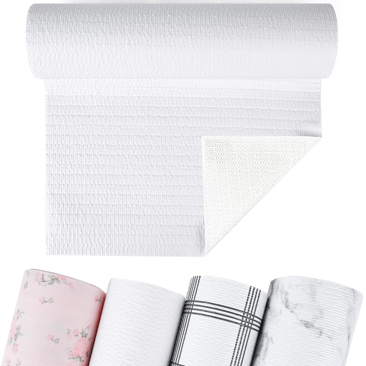 Non Adhesive Shelf and Drawer Liner for Kitchen Cabinets