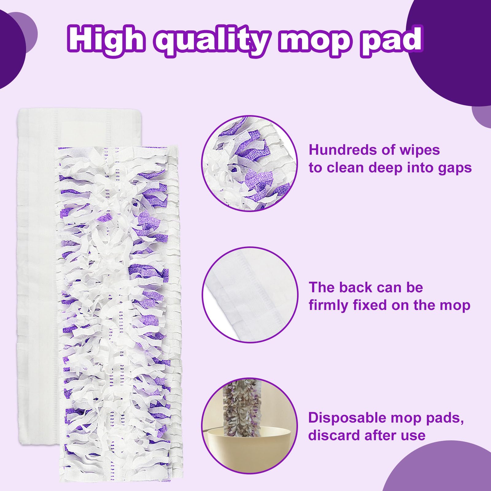 20 Count Disposable Power mop Pads Compatible with Swiffer