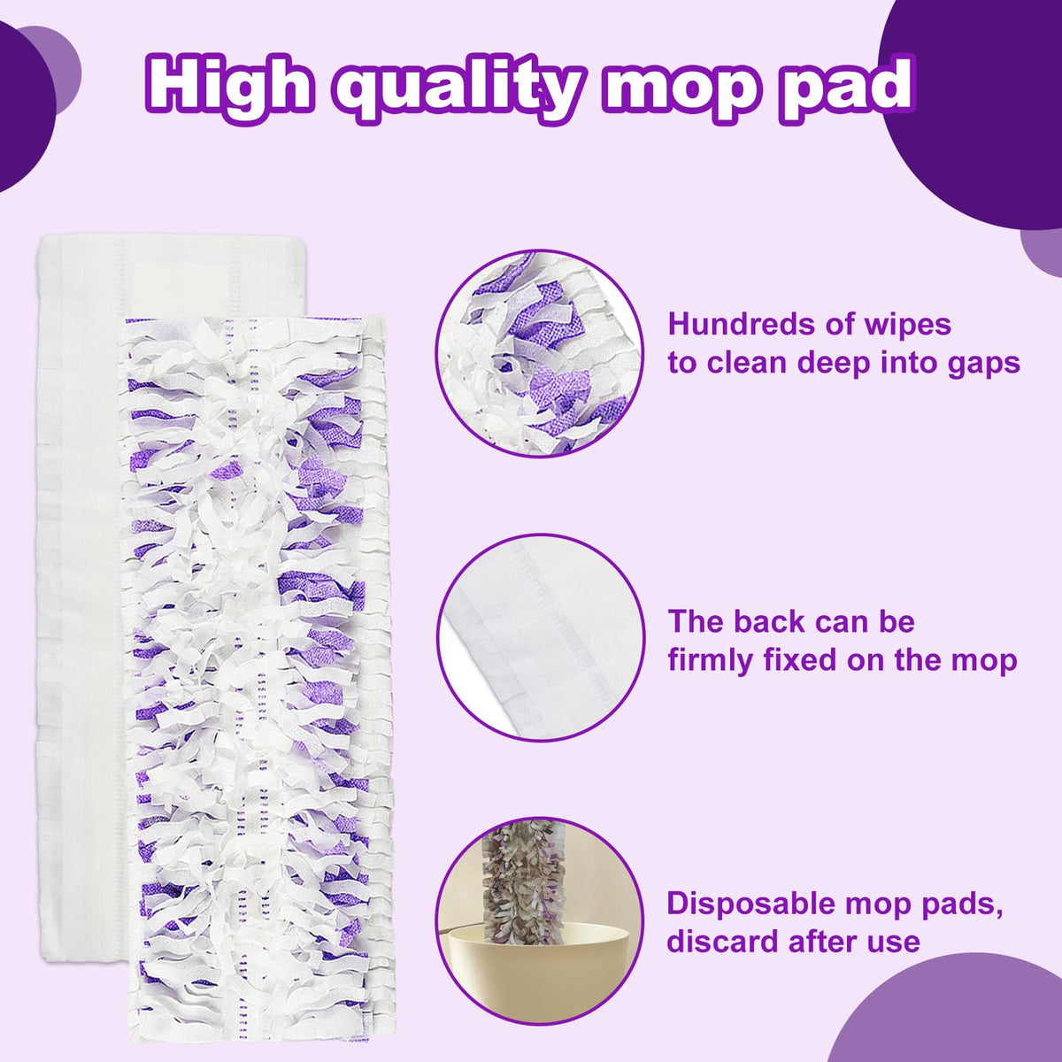 20 Count Disposable Power mop Pads Compatible with Swiffer