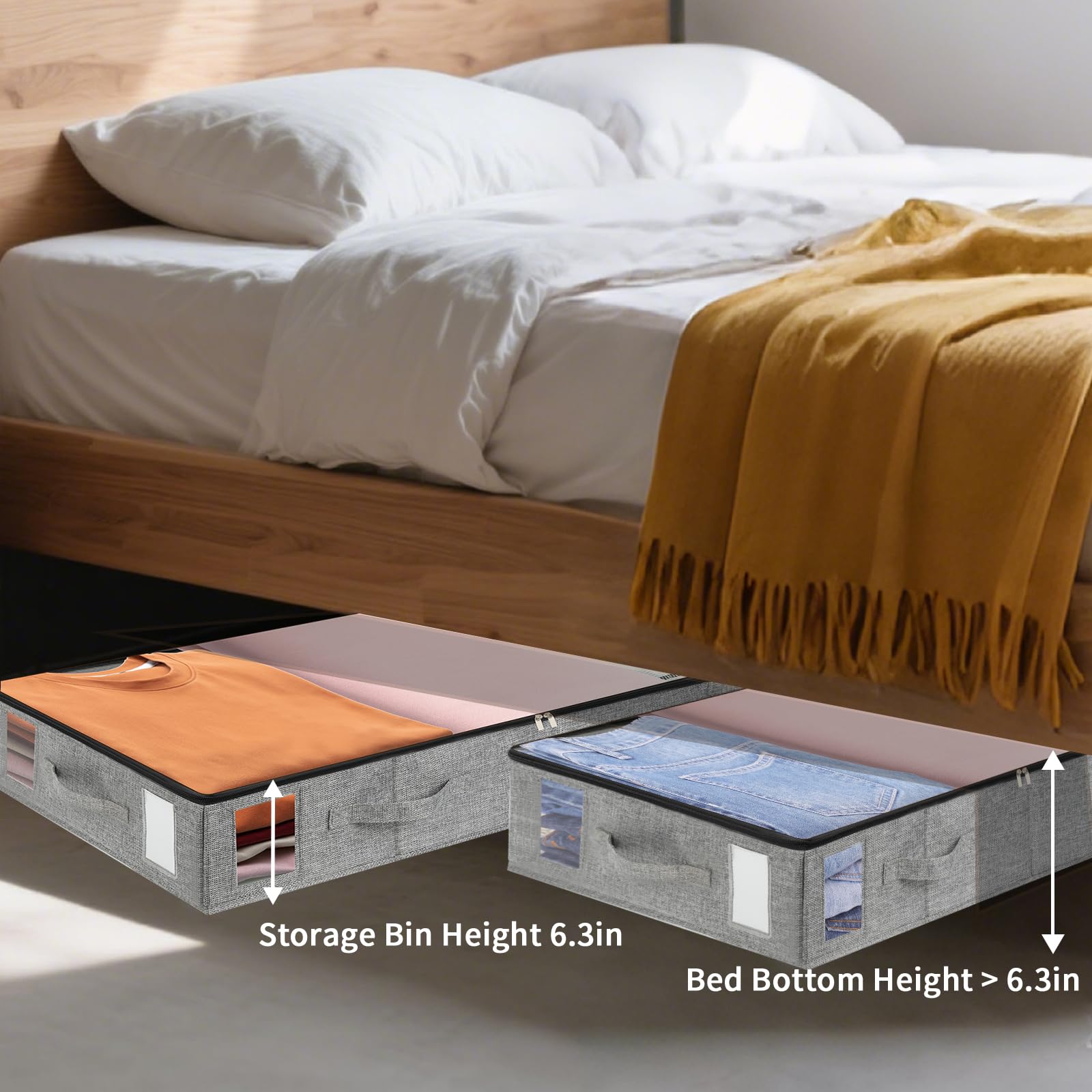 2 Pack Under Bed Storage Containers (2 Count)