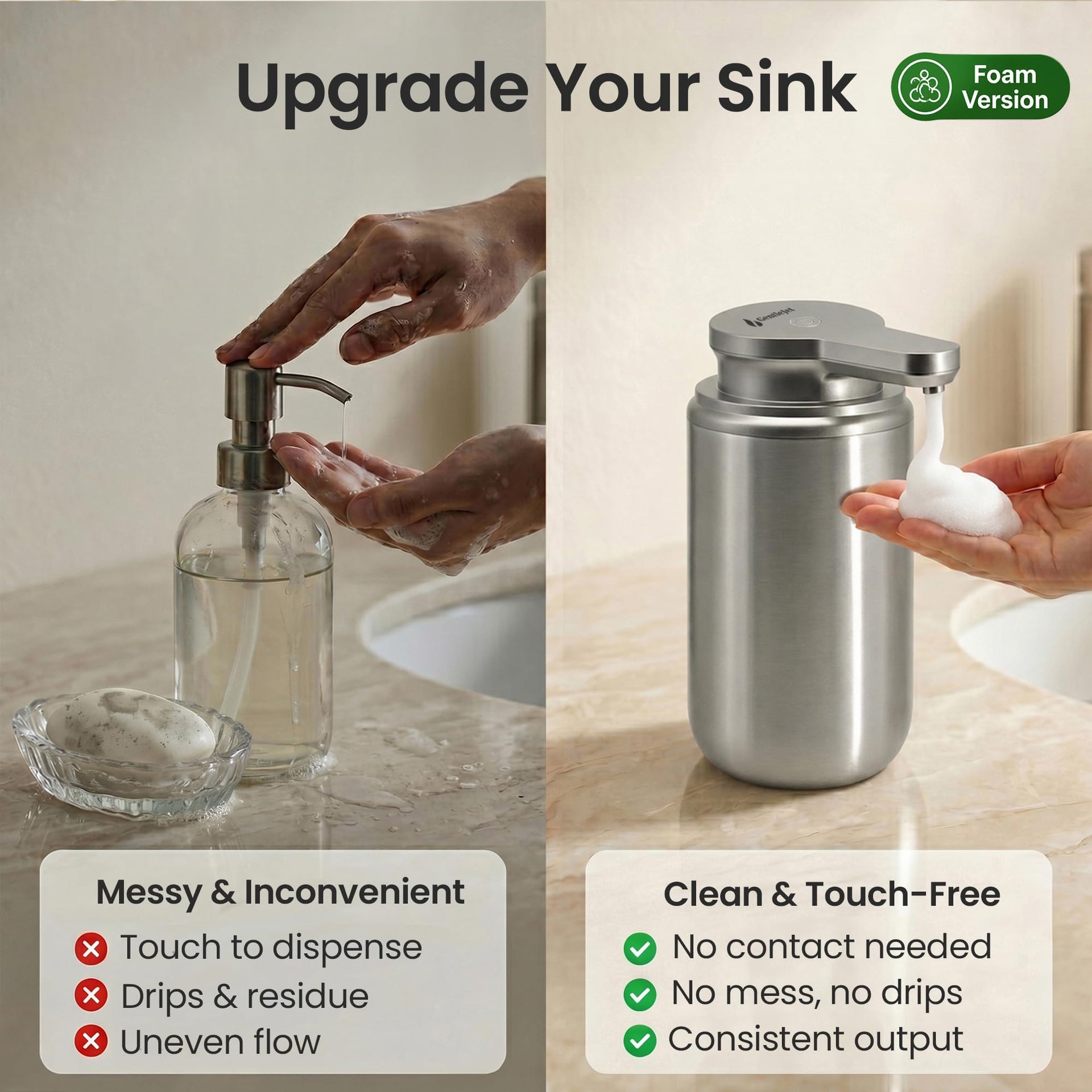 WaveJet Automatic Foaming Soap Dispenser Touchless Sensor