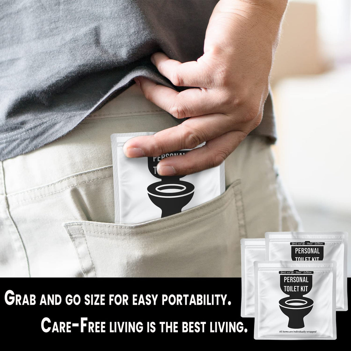 Personal Toilet Kit To Go (10 Count)