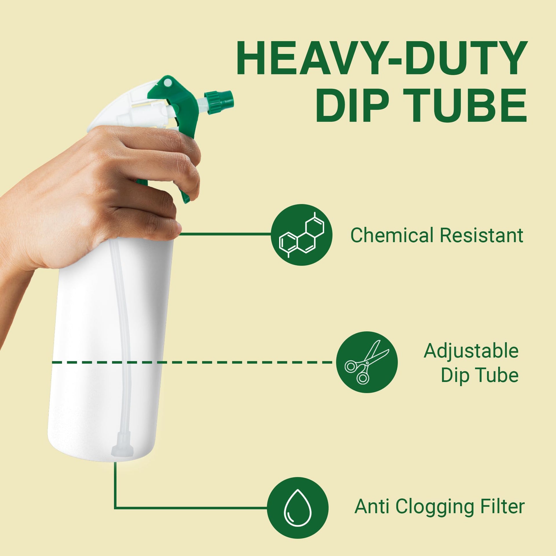 Spray Bottle Nozzle Replacement Tops (3 Count)