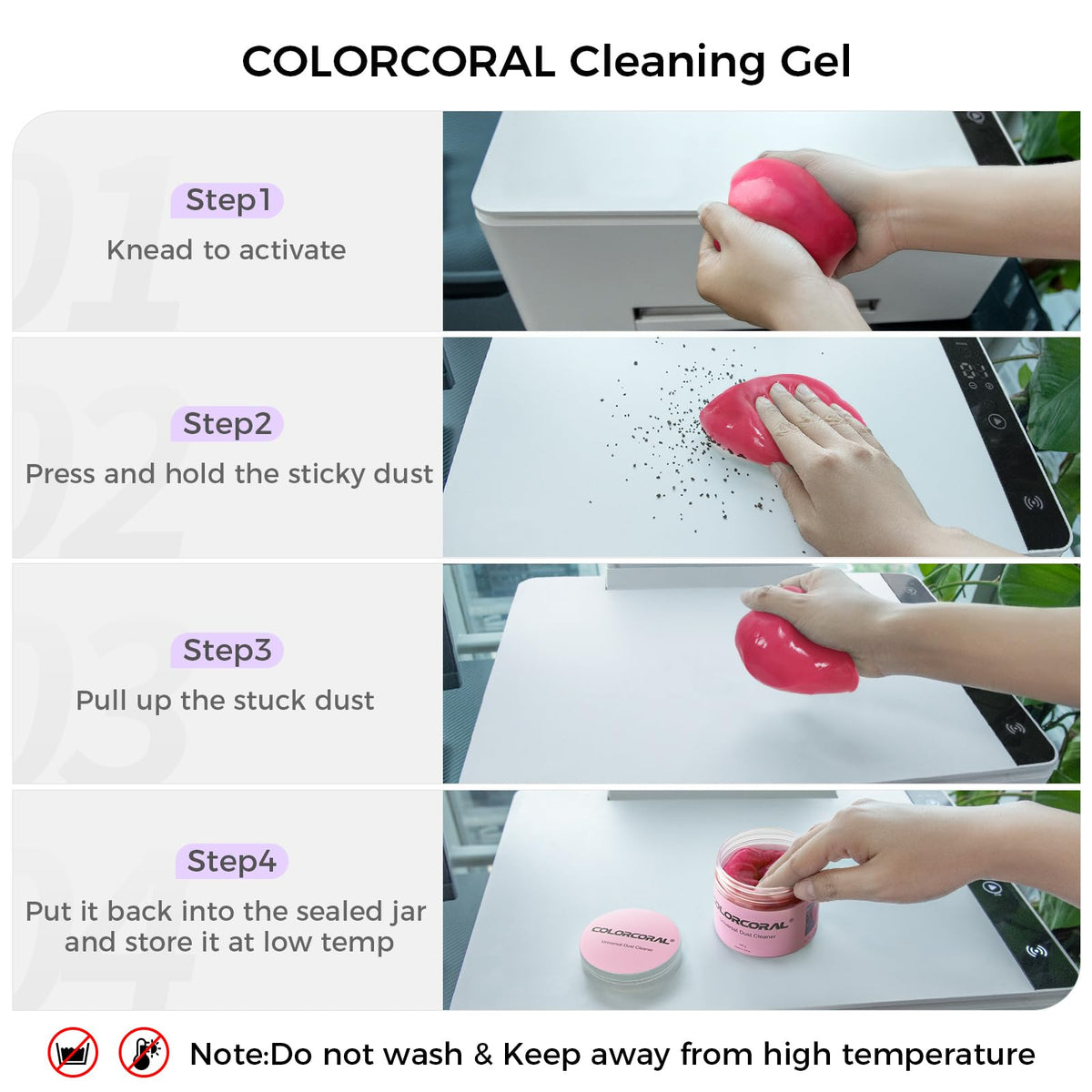 Cleaning Gel for Car Universal Gel Cleaner Auto Detailing Car Vent Keyboard Cleaning Putty Car Interior Cleaner Dashboard Dust Remover Putty Auto Duster Cleaning Kit 160G