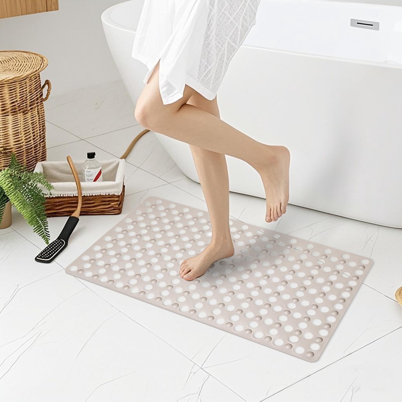Non Slip Bathtub and Shower Mat 31x17 inch