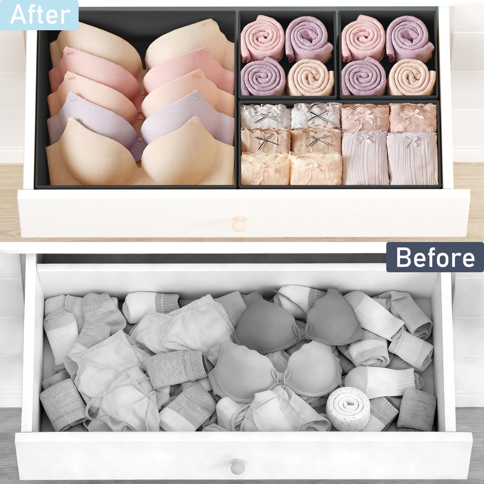 Drawer Organizer Clothes (16 Count)