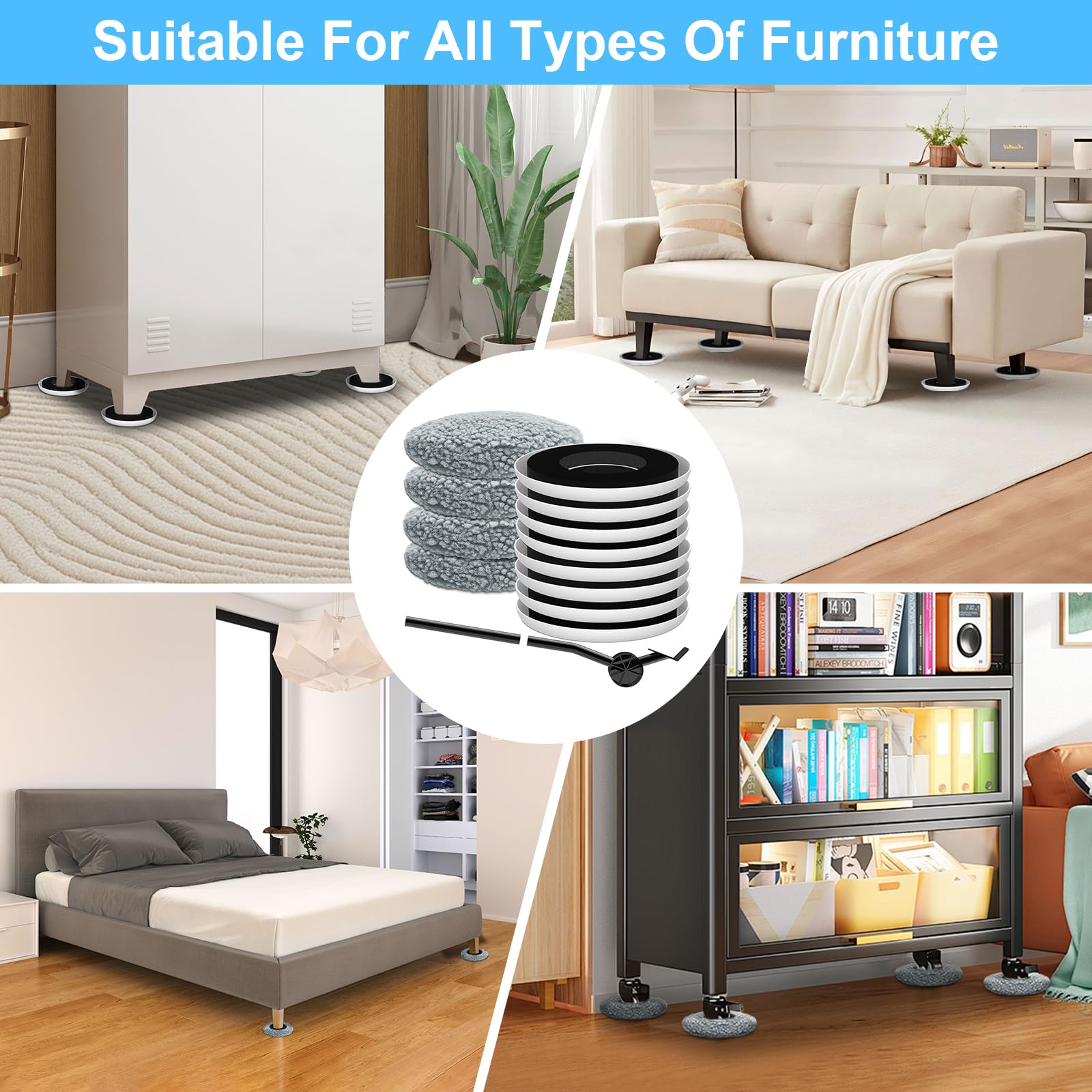 New Upgrade Furniture Sliders (13 Count)