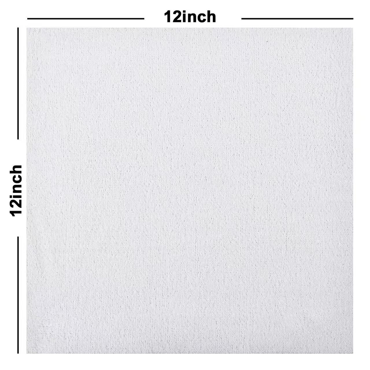 50PK Profesional Resuable Lint Free Microfiber Edgeless Cleaning Cloth Cleaning Rags (50 Count)
