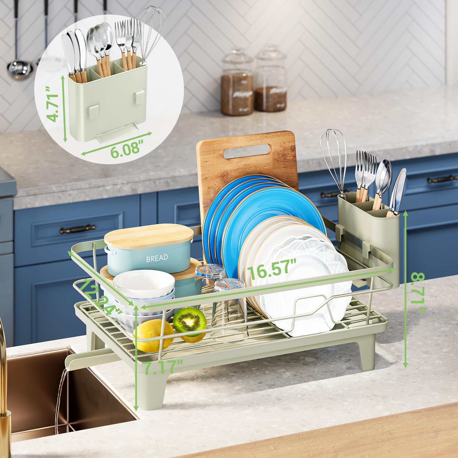 Urakify Dish Drying Rack for Kitchen Counter