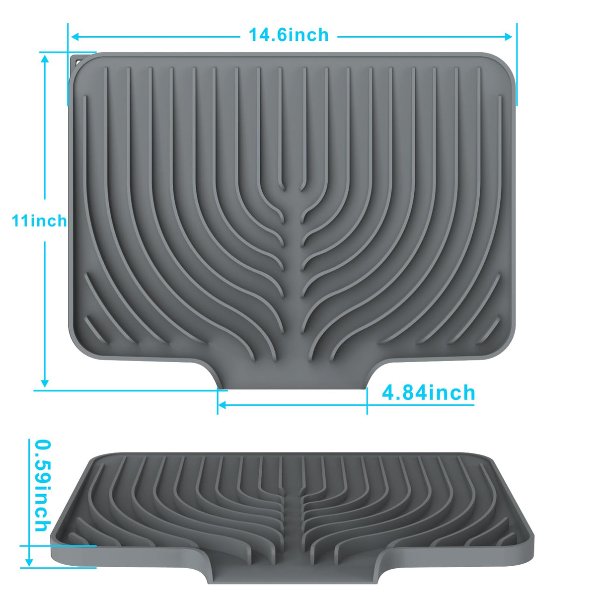 Dish drying mats for kitchen counter