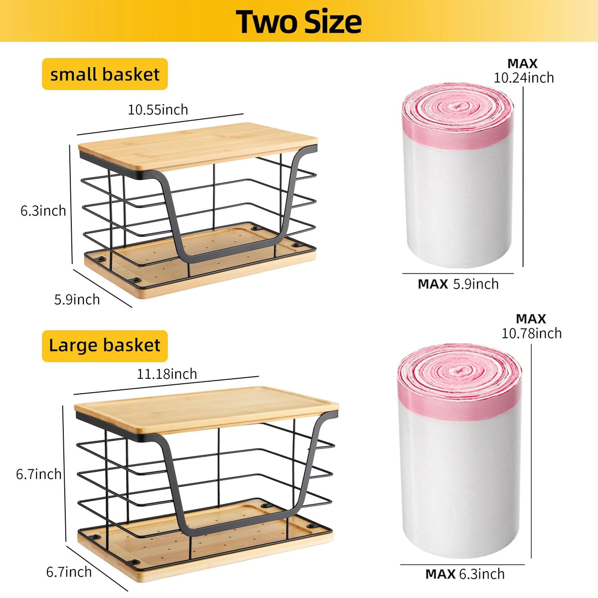 2 Pack Large Garbage Bag Dispenser for 13 (2 Count)