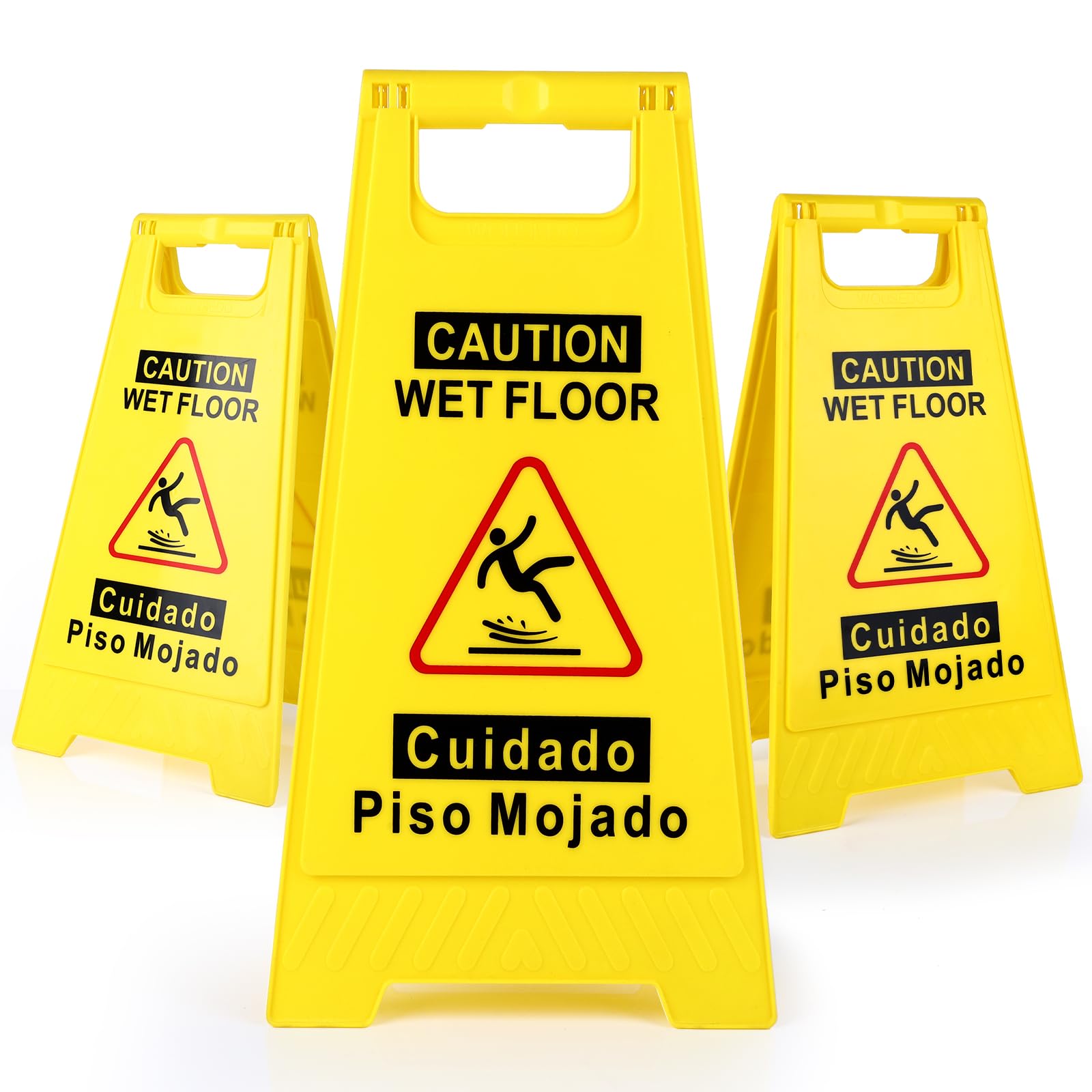 3 Pack Caution Wet Floor Sign (3 Count)
