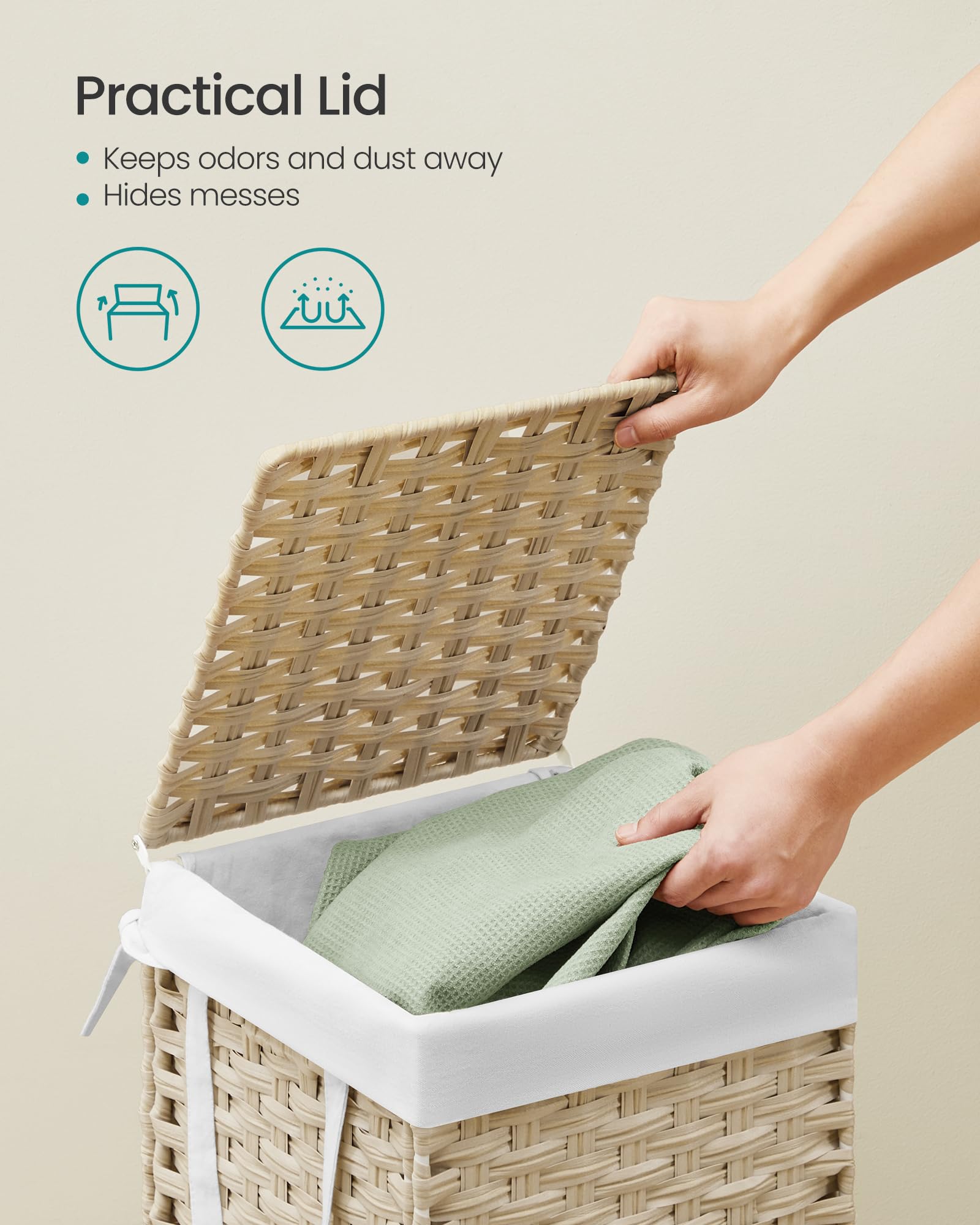 Laundry Hamper with Lid