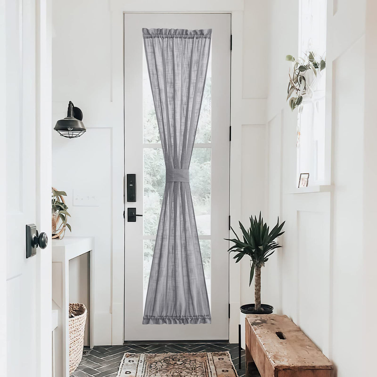 Sidelight Curtain for Front Door