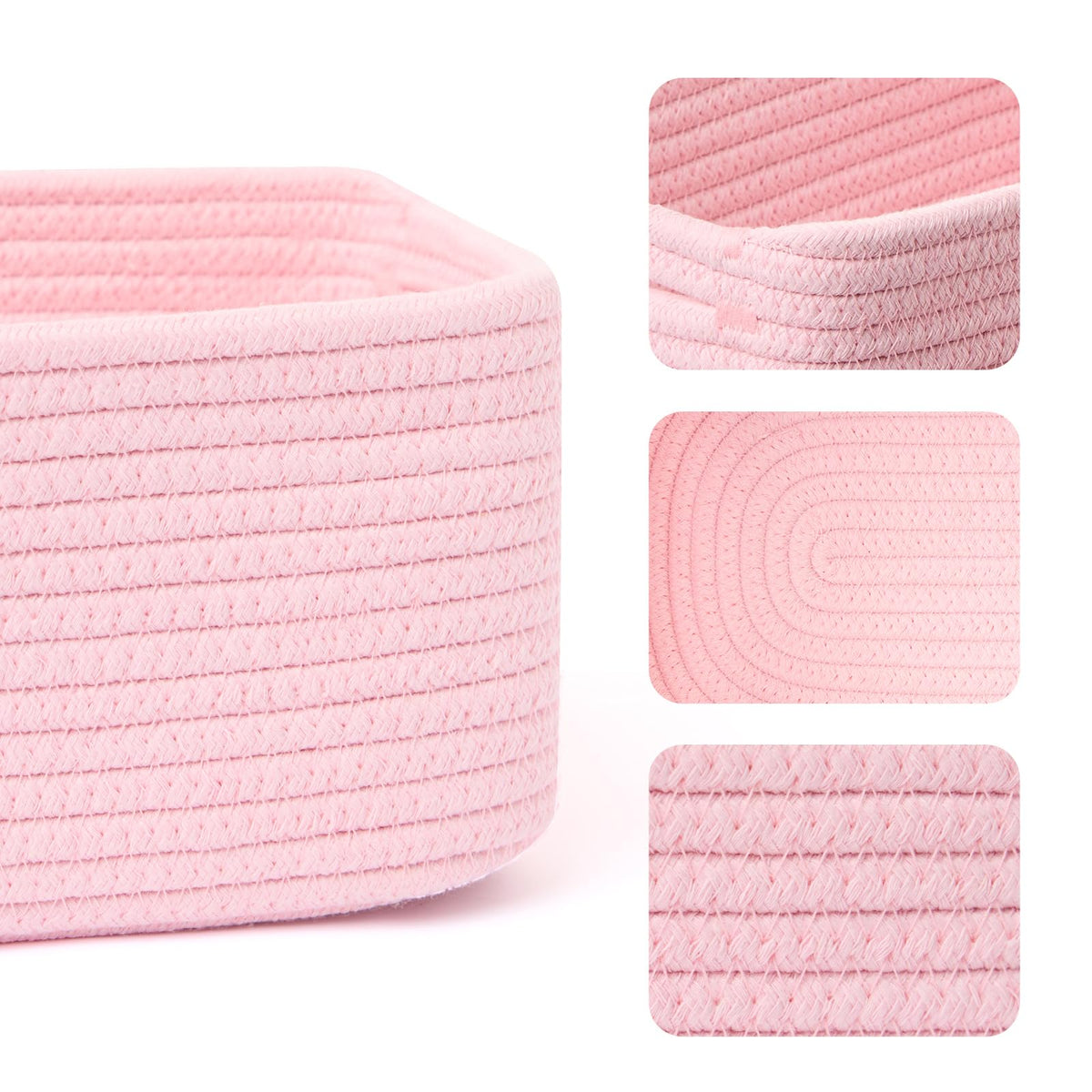 Small Storage Baskets for Organizing (3 Count)