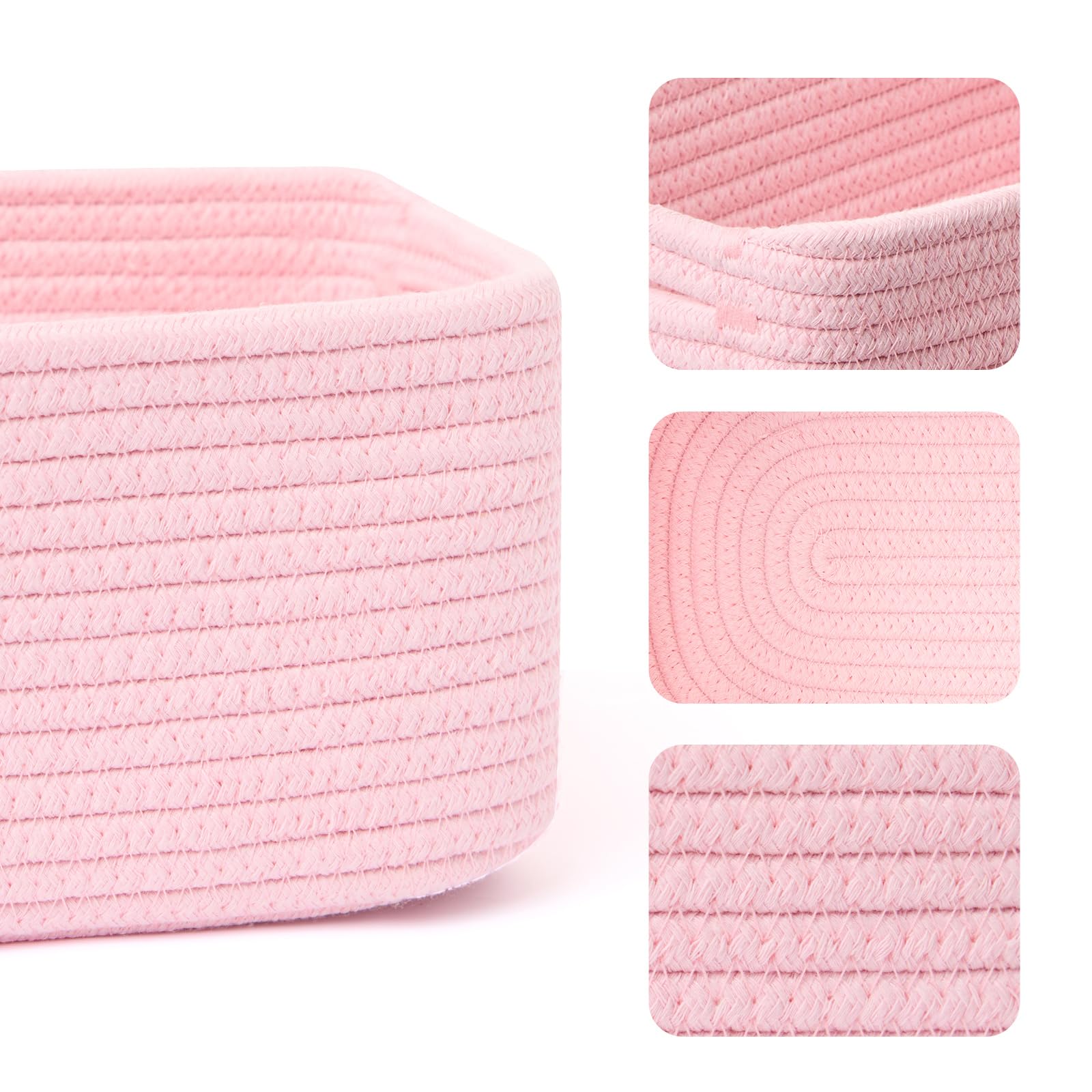 Small Storage Baskets for Organizing (4 Count)