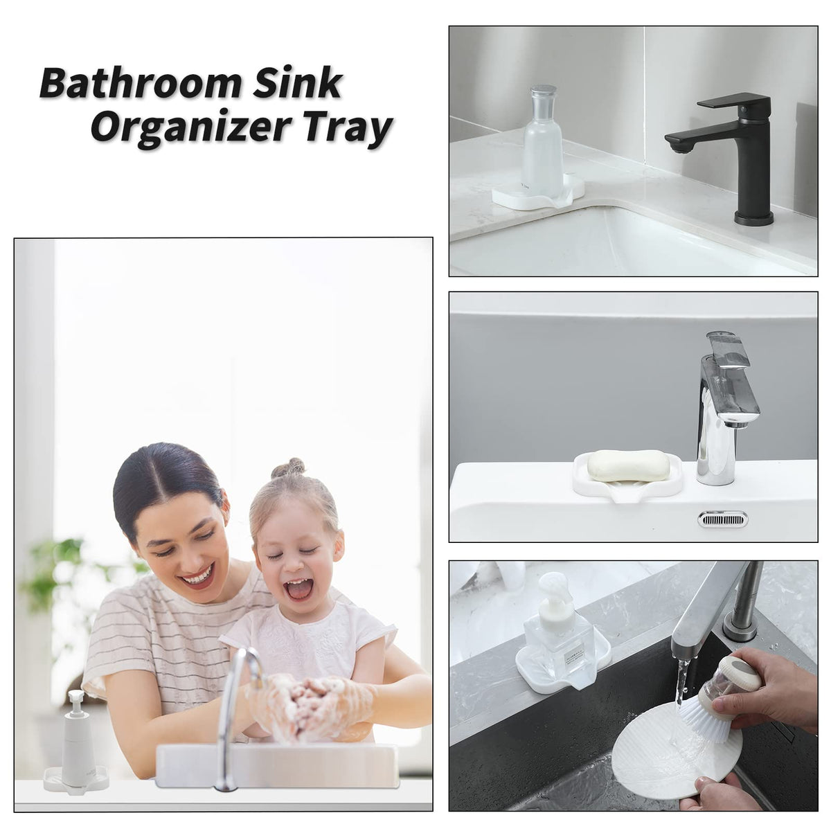 Silicone Soap Dish with Drain Spout