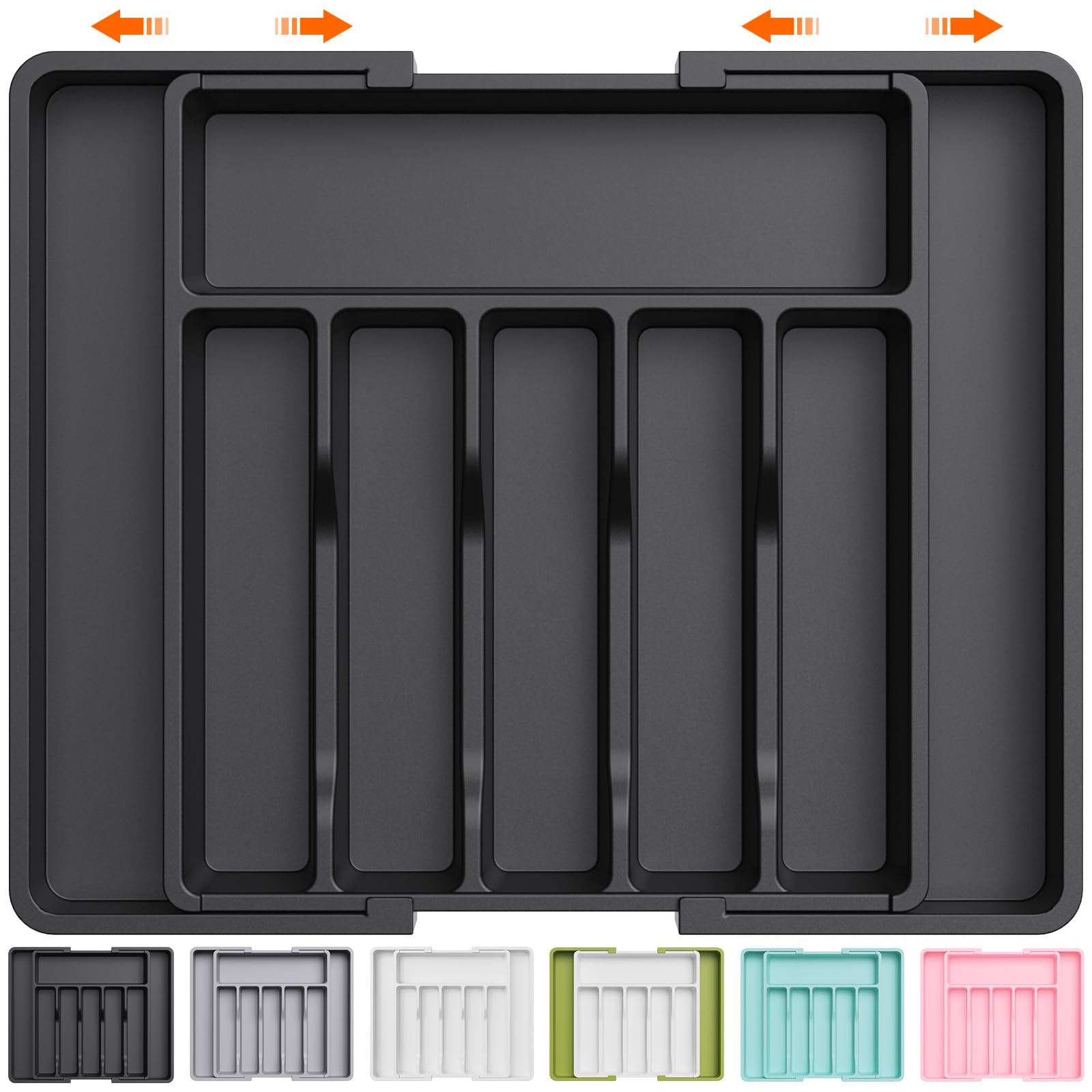 Extra Large Silverware Drawer Organizer