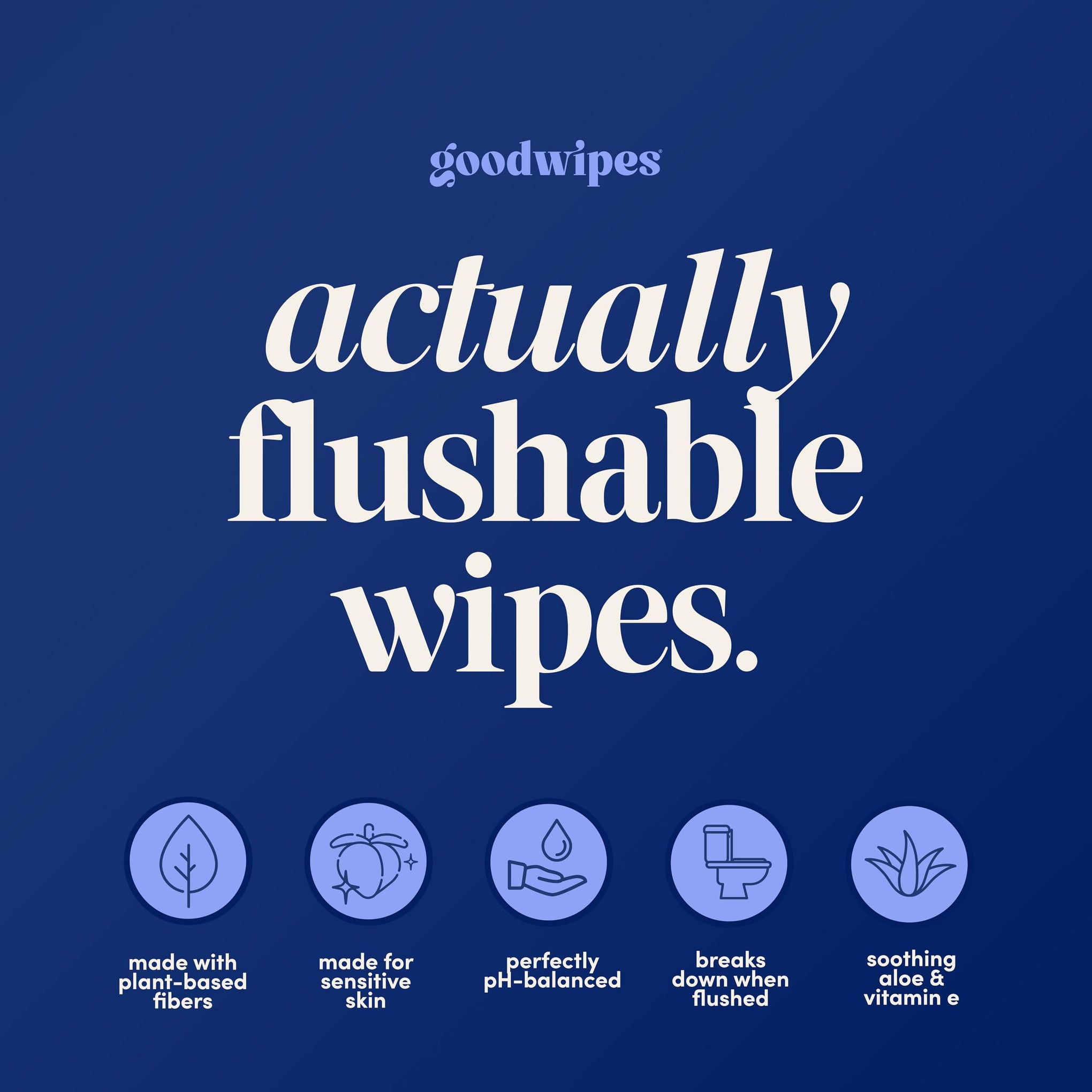 Flushable Wipes for Women (32 Count)