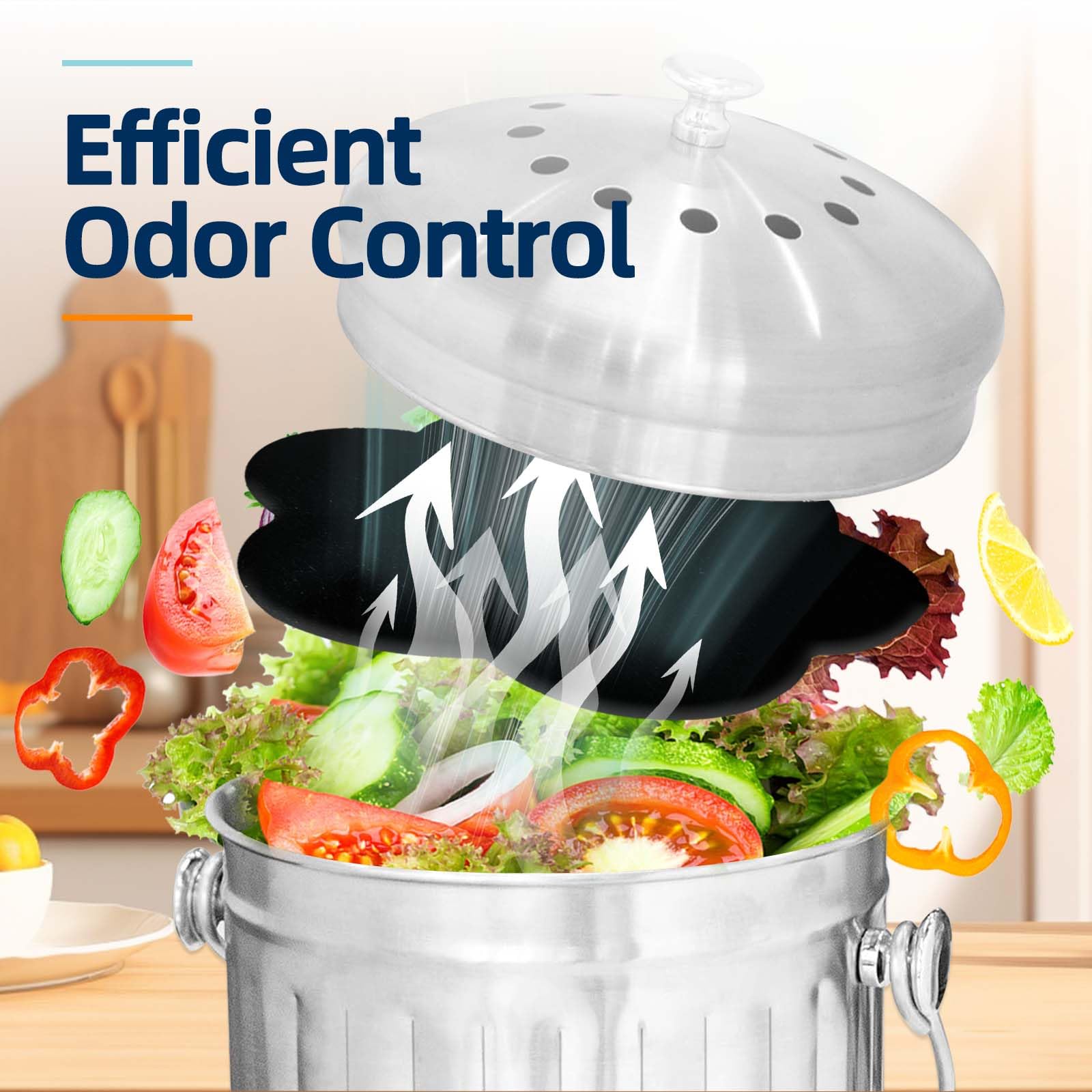 12pcs Trash Can Odor Absorbing Filters (12 Count)