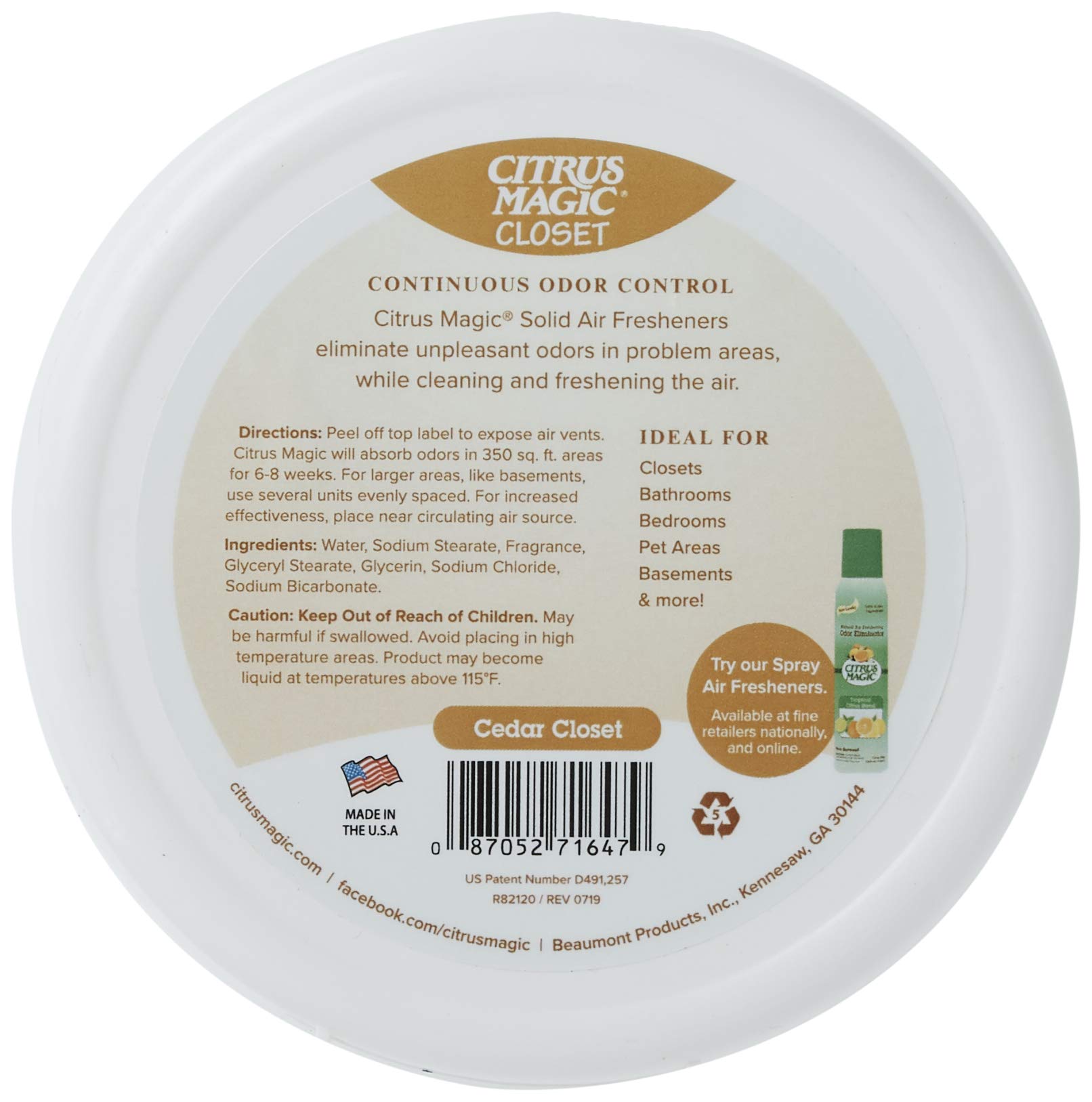 Closet Solid Air Freshener (48 Ounce)