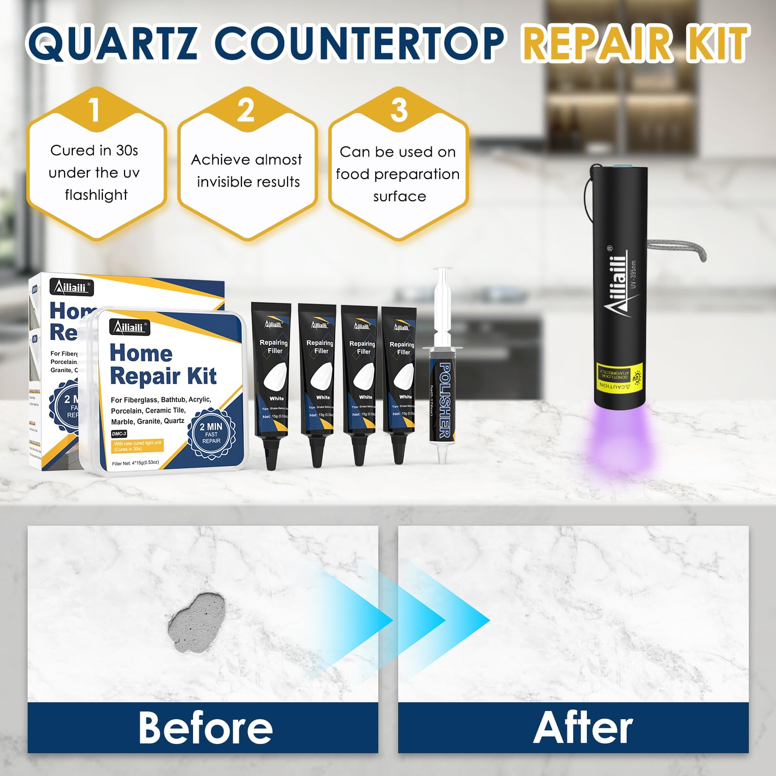 Quartz Countertop Repair Kit