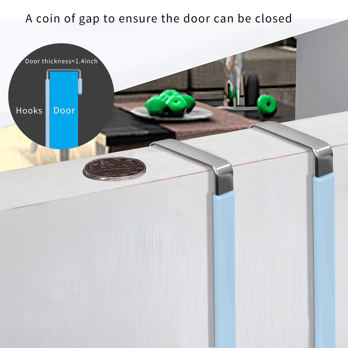 Over the Door Hooks (4 Count)