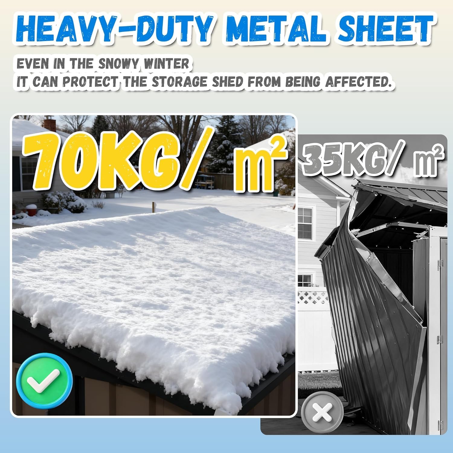 8x6FT Outdoor Storage Shed