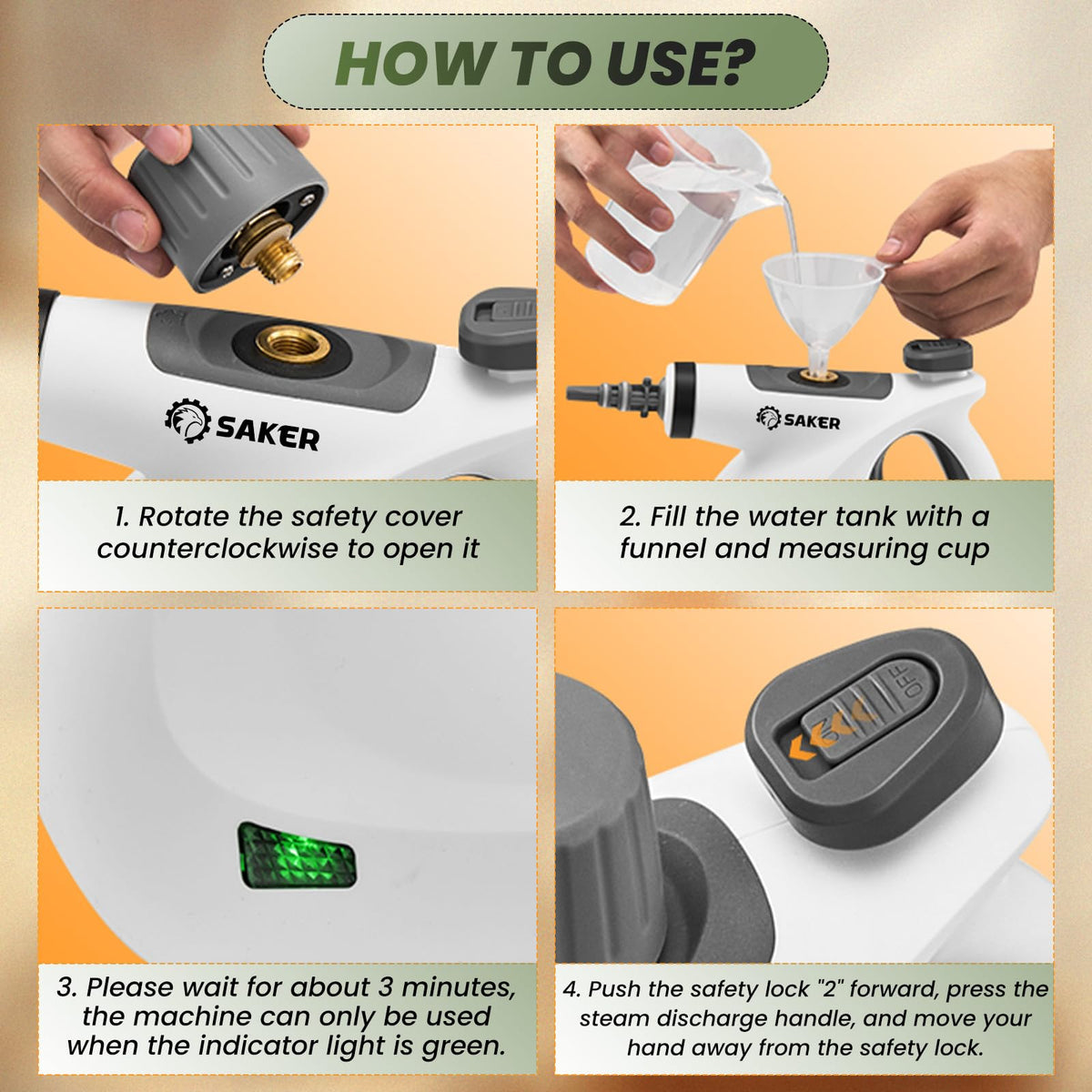 Pressurized Handheld Steam Cleaner