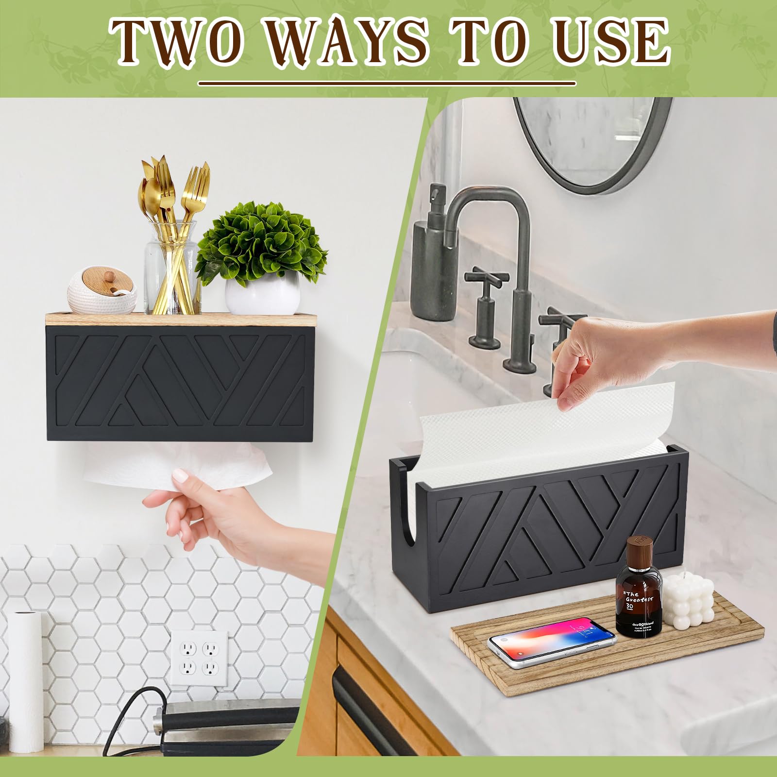 Set of 2 Paper Towel Dispenser Wall Mount (2 Count)