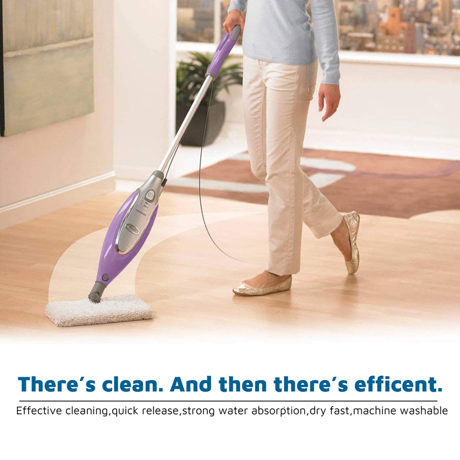 Steam Mop Replacement Pads for Shark Steamer S3501 S3601 2 Pack (2 Count)