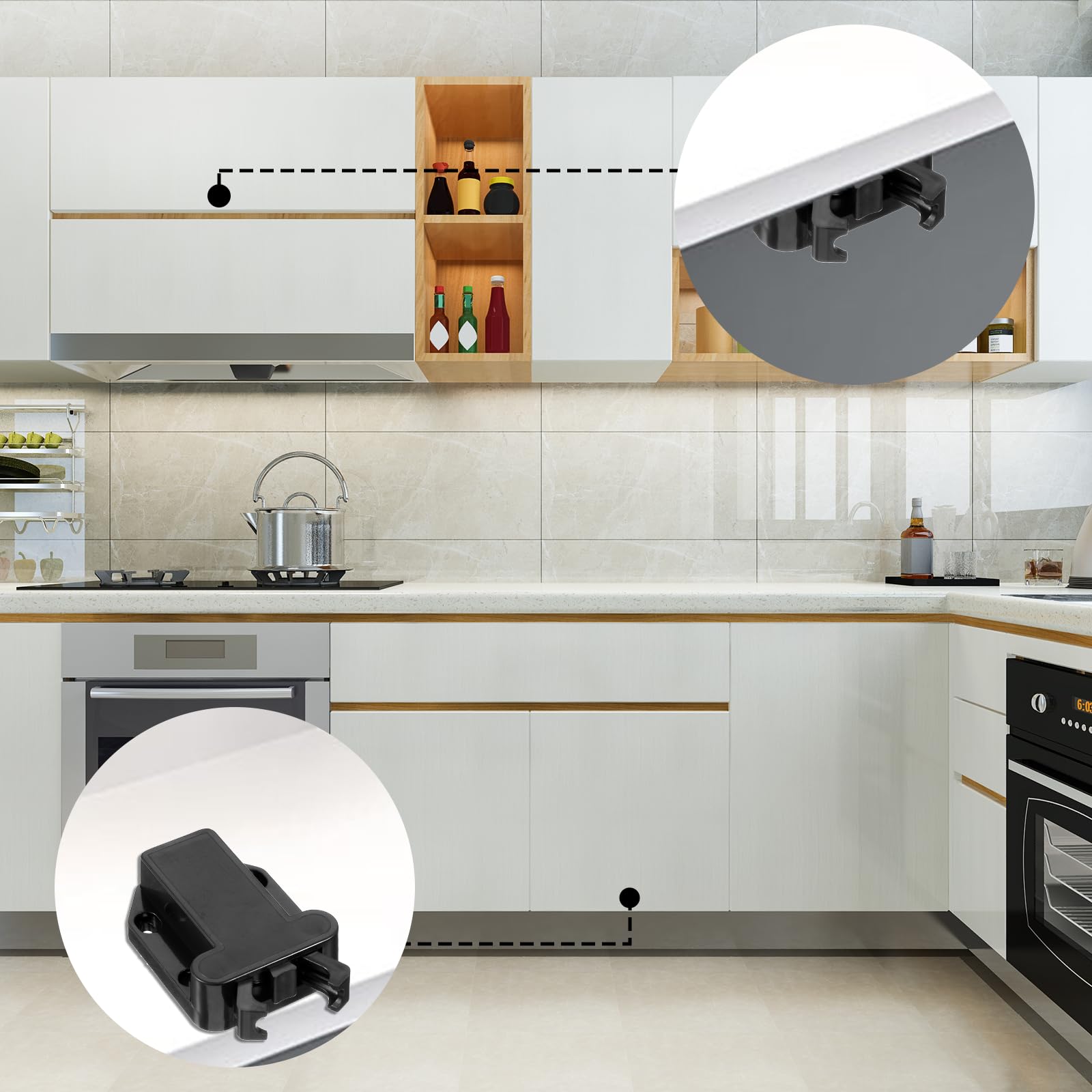 4Pack Push Latches for Cabinets (4 Count)