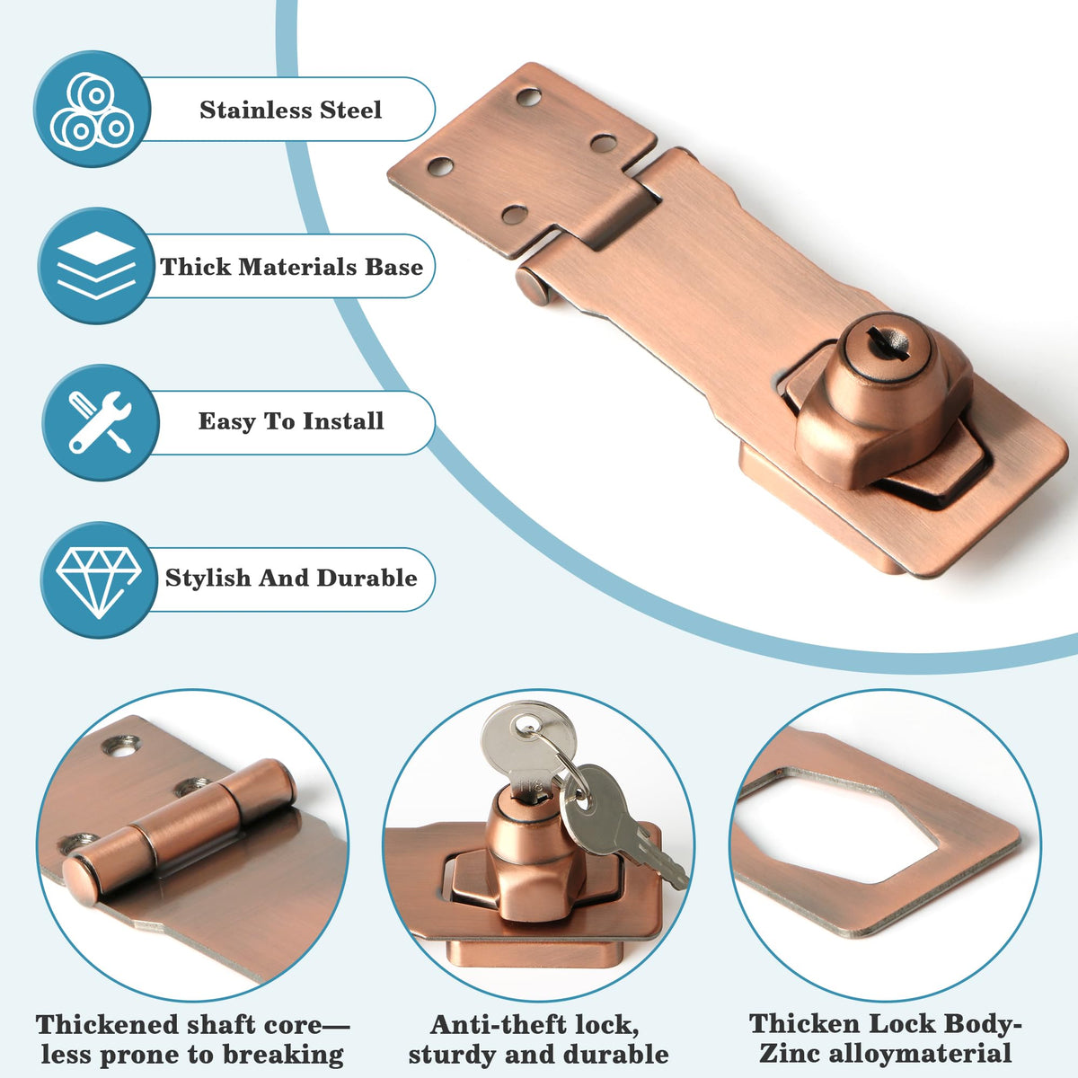 Keyed Hasp Latch