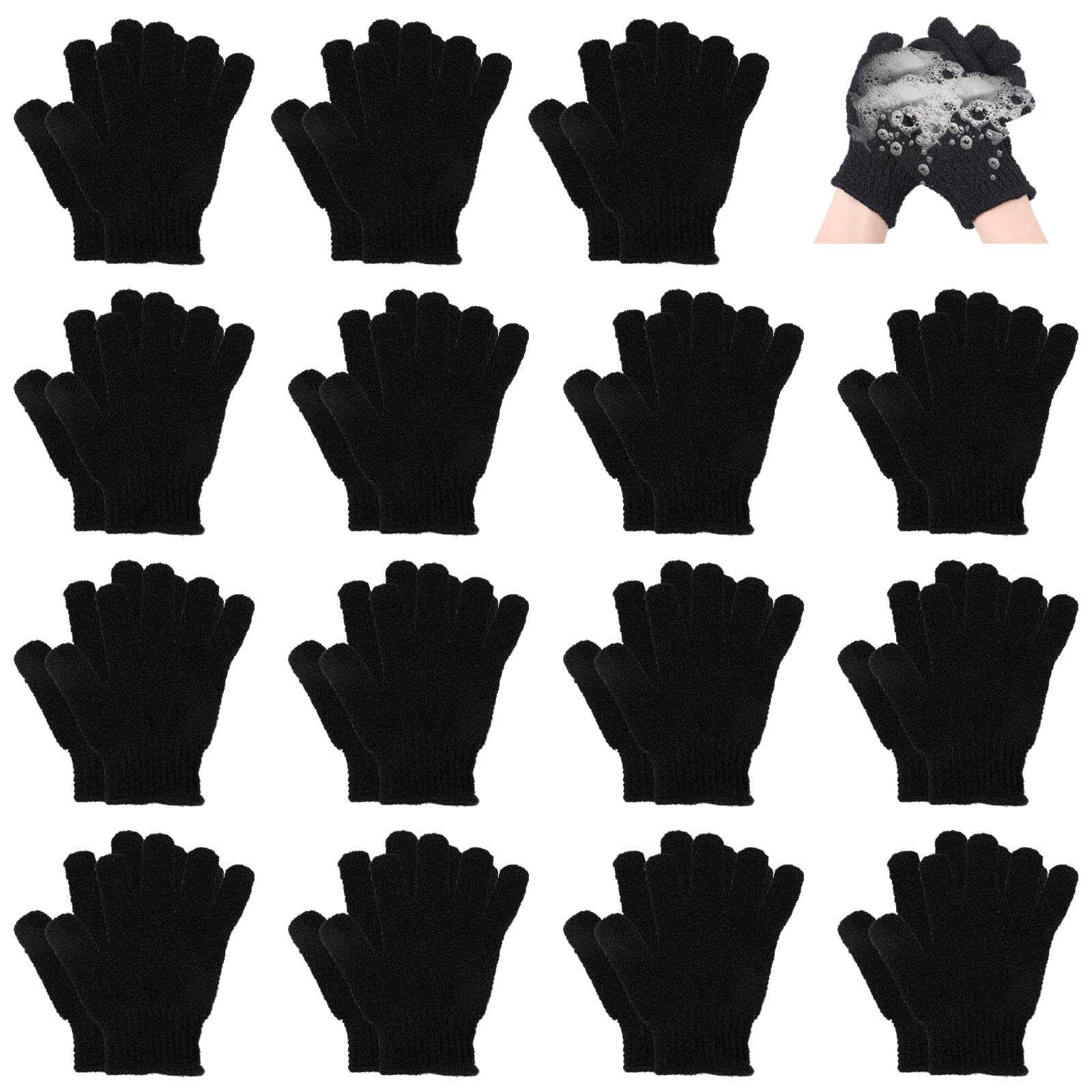 60Pcs Exfoliating Gloves Bulk (60 Count)