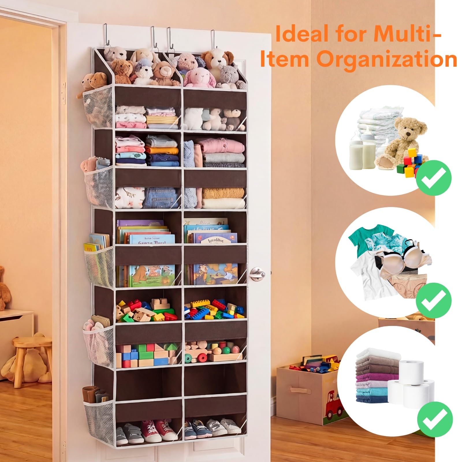 Over the Door Organizer 5 Tiers